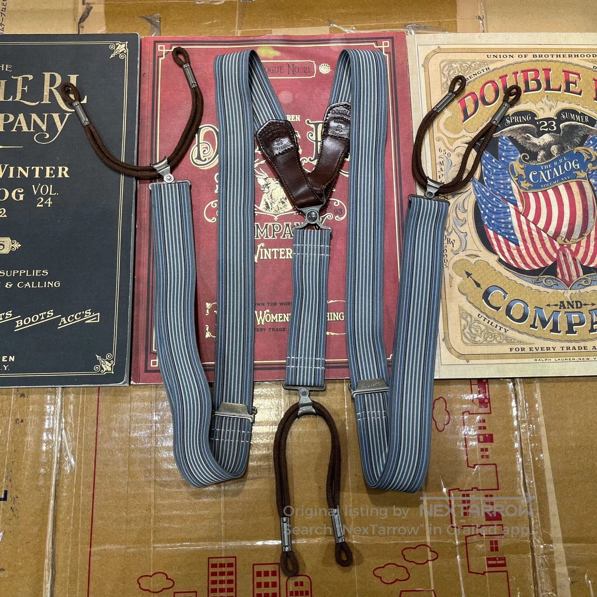 RRL Ralph Lauren RRL Vintage Striped Suspenders by Ralph Lauren. Size ONE SIZE - 1 Thumbnail