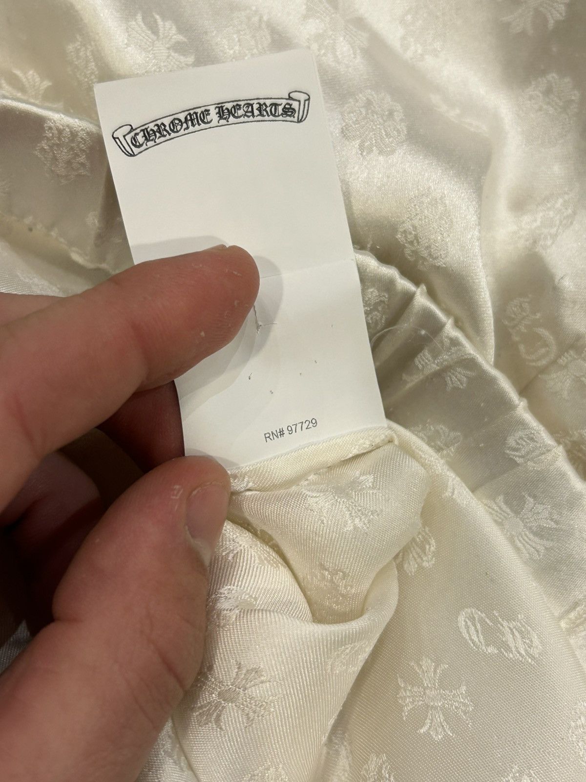 Chrome Hearts Chrome Hearts Silk Pants - White Size US 30 / EU 46 - 9 Thumbnail