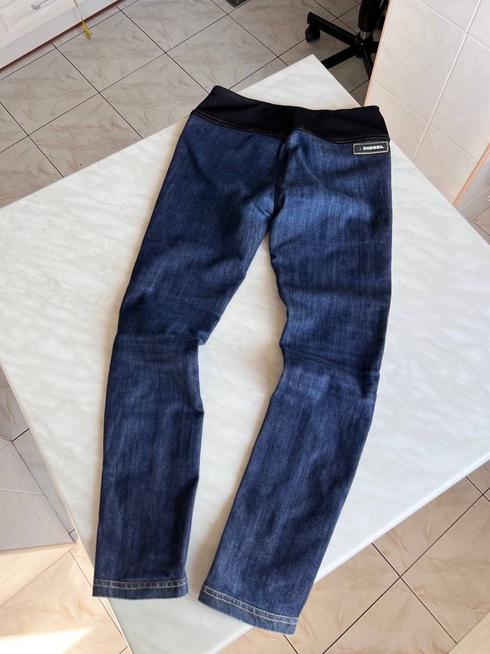 Diesel × Vintage Vintage Y2K Diesel Leggings Slim Pants Washed Denim Jeans Size 26" / US 2 / IT 38 - 2 Thumbnail
