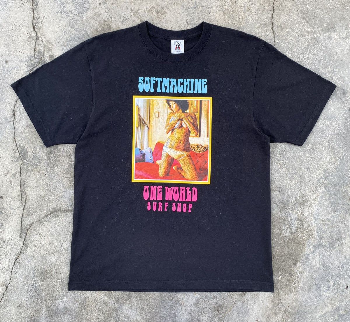 Vintage Sick🔥Vintage Soft Machine Sexy Tattoo Girl Tees Size US XL / EU 56 / 4 - 1 Thumbnail