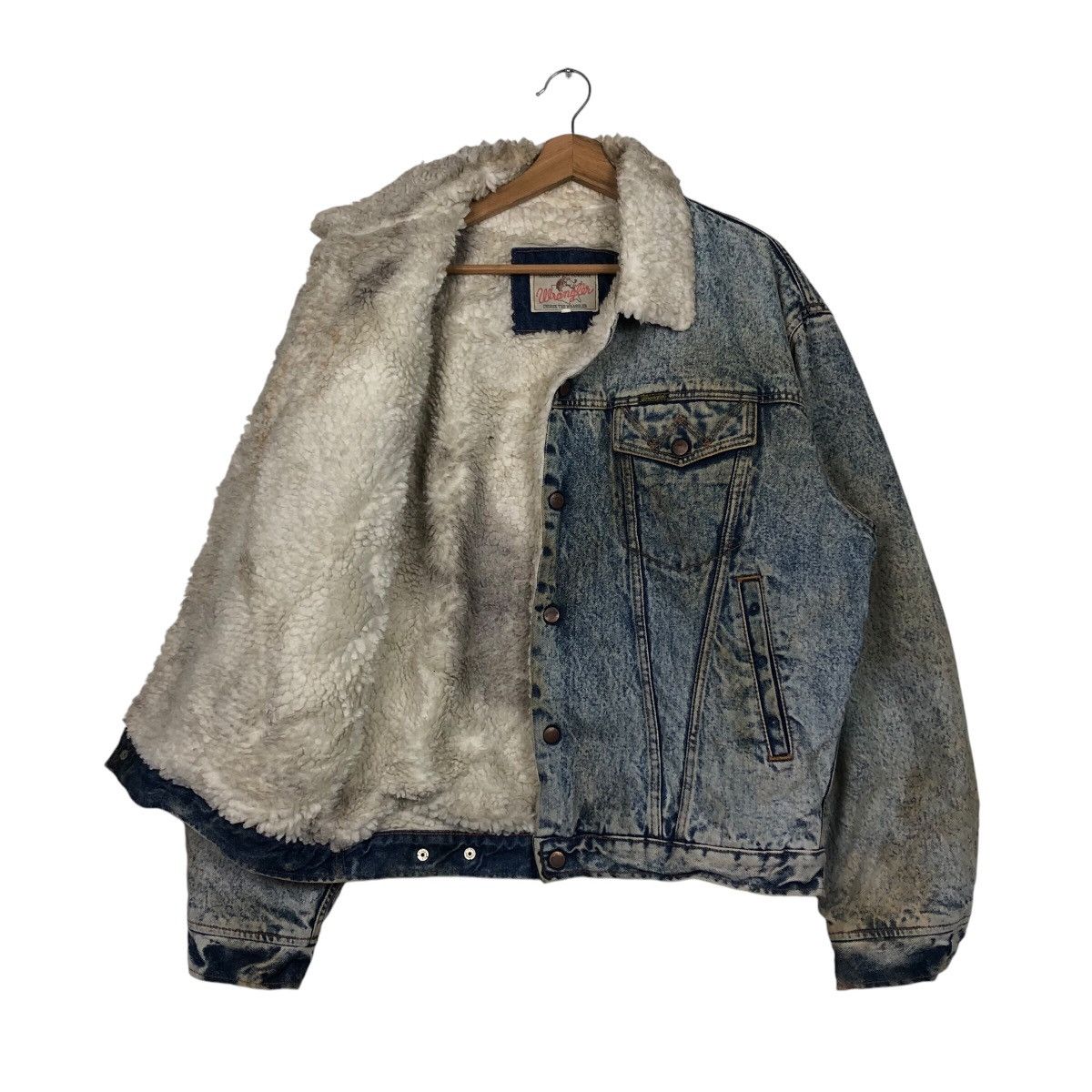 Japanese Brand × Vintage 📌Vintage Trucker Denim Jacket Wrangler American Cowboys Size US M / EU 48-50 / 2 - 11 Thumbnail