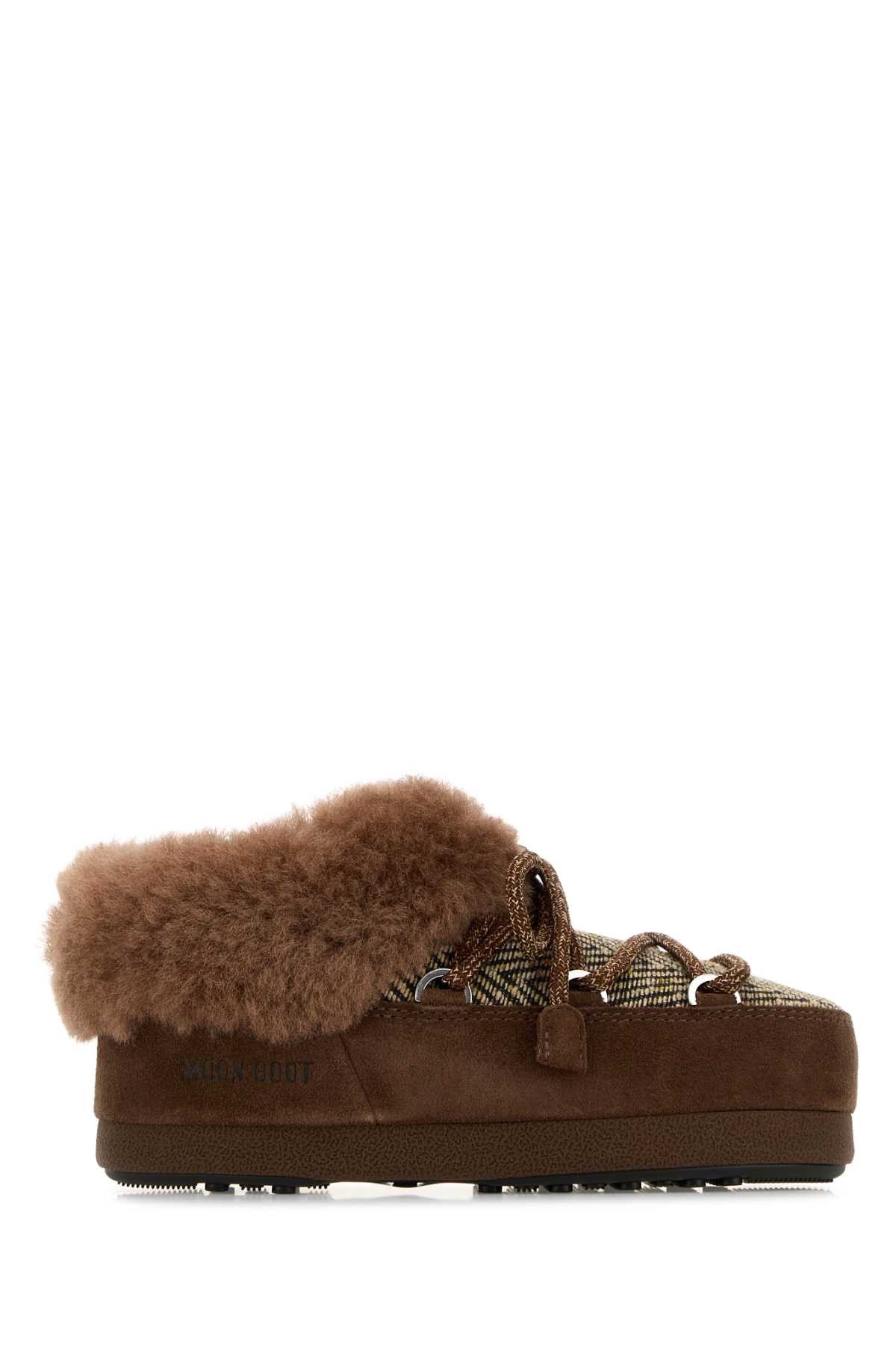 Moon Boot Brown Fabric Moon Boot X Guest In Residence Evx Ankle Boots Size US 6 / IT 36 - 1 Thumbnail