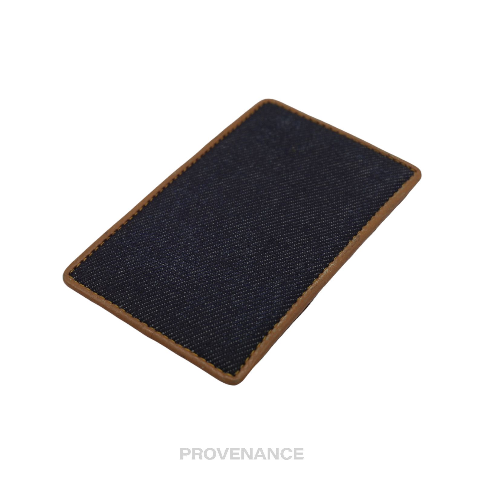 Dior 🔴 Dior Denim Card Holder Wallet - Tan Size ONE SIZE - 7 Thumbnail