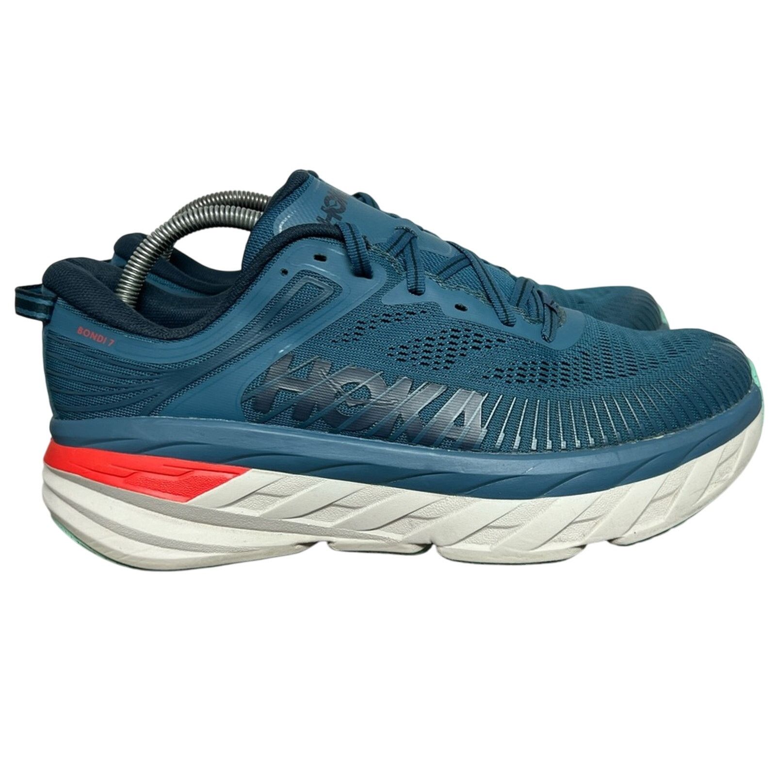 Hoka Hoka One One Mens Bondi 7 Running Shoes Sneakers SZ 9 CLEAN Size US 9 / EU 42 - 2 Thumbnail