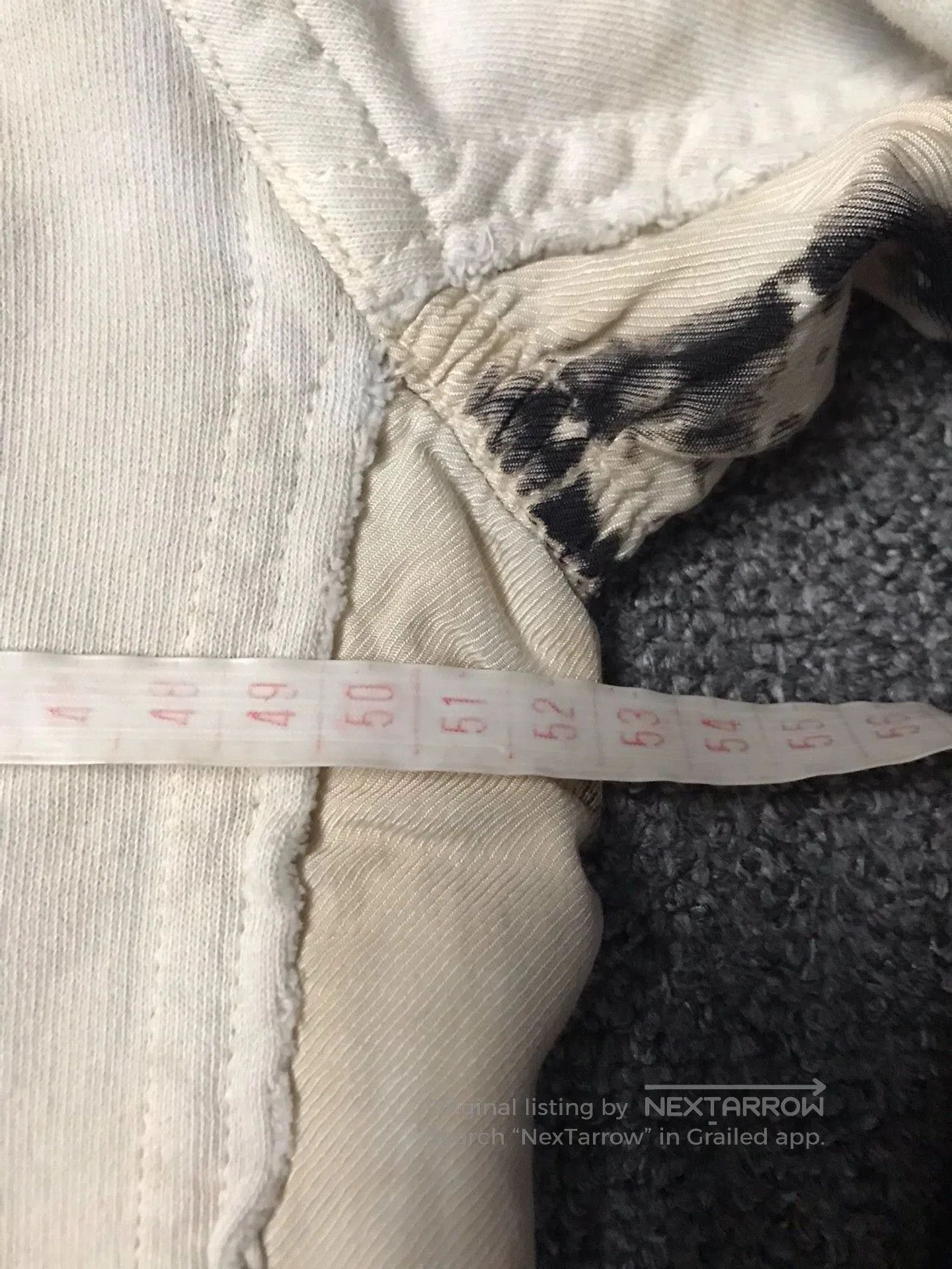 Haider Ackermann Black & Cream Distressed Long Sleeve Sweatshirt. Size US M / EU 48-50 / 2 - 8 Thumbnail