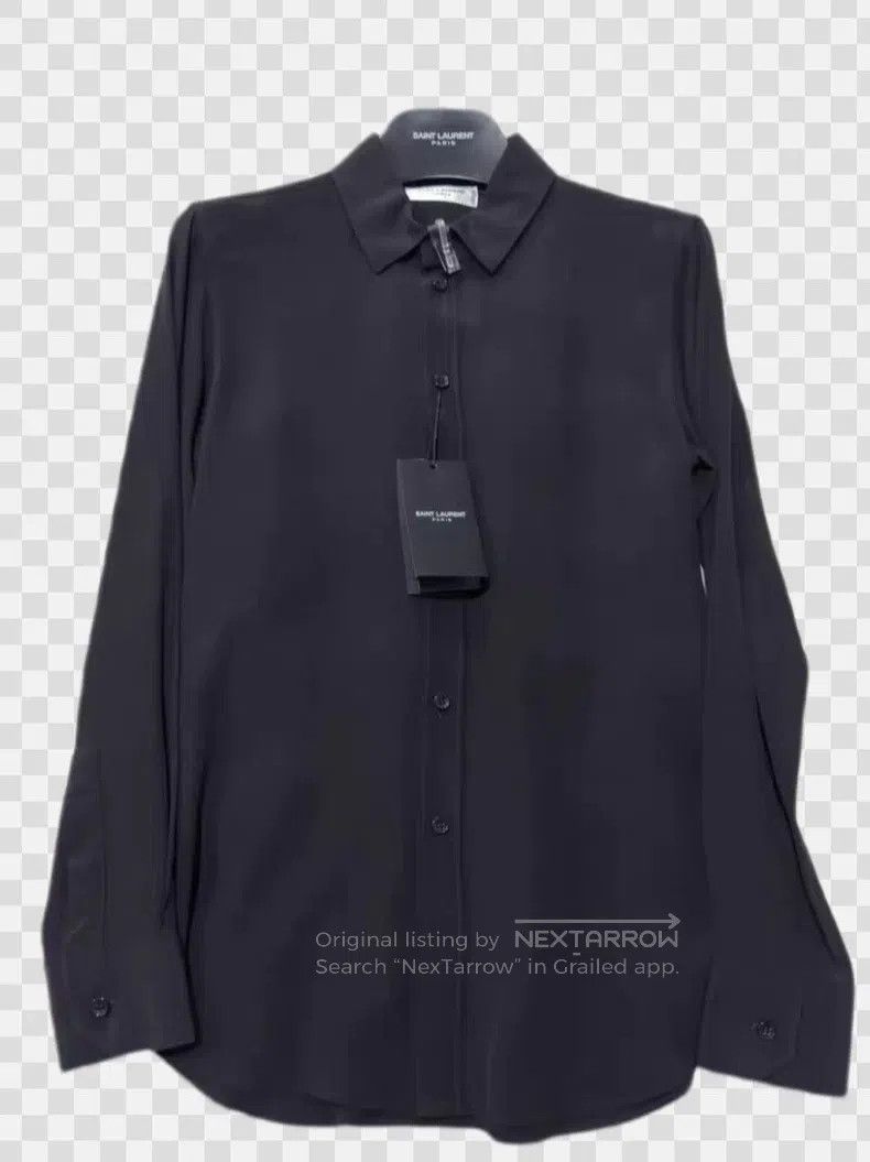 Saint Laurent Paris Saint Laurent Paris Black Silk Shirt i Size XS / US 0-2 / IT 36-38 - 1 Thumbnail