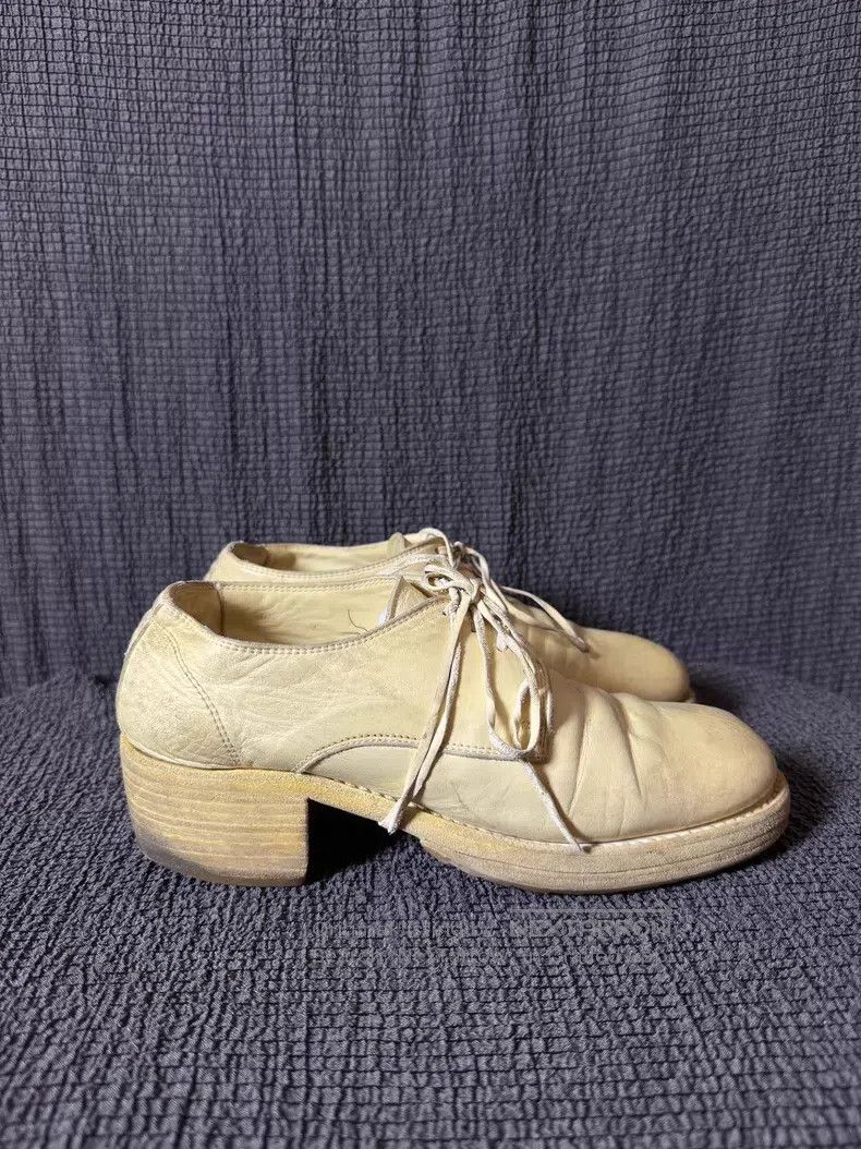 Other GUIDI Beige Low-top Horsehide Derby Shoes Size US 5.5 / EU 38 - 3 Thumbnail
