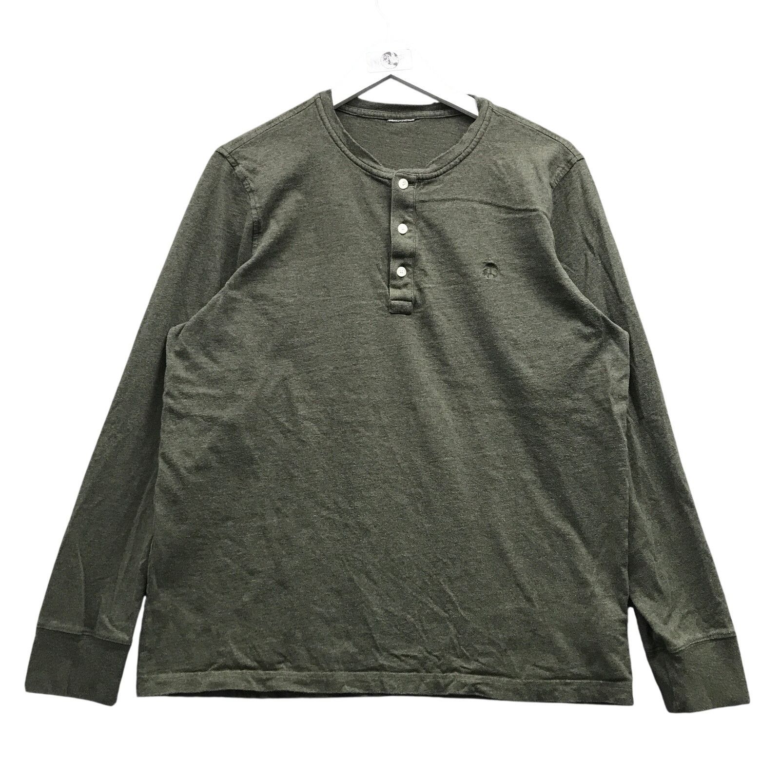 Brooks Brothers Brooks Brothers T-Shirt Men Large Long Sleeve Henley Green Size US L / EU 52-54 / 3 - 1 Thumbnail