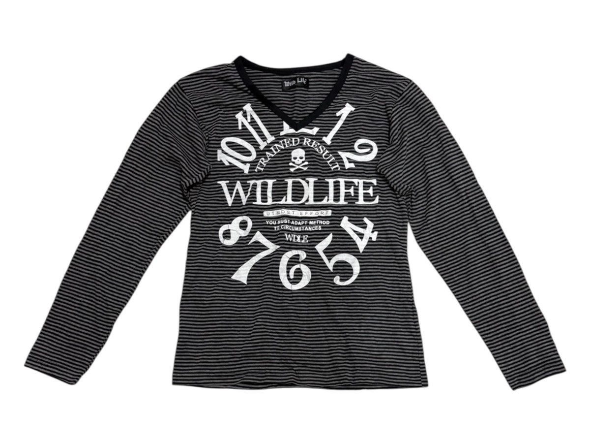 If Six Was Nine WILD LIFE SKULL SHIRT POEM STRIPED PUNK SHIRT Size US S / EU 44-46 / 1 - 1 Thumbnail