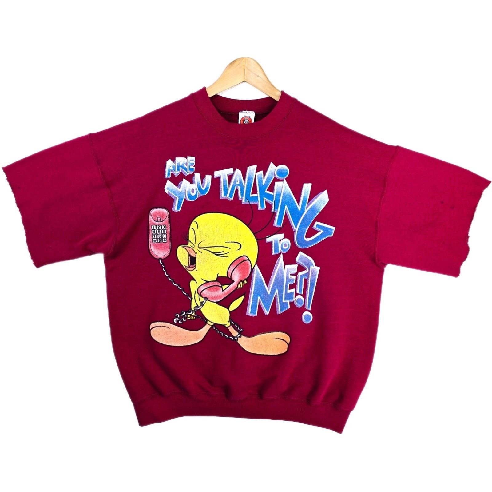 Other Vintage 90s Looney Tunes Tweety Chopped Sweatshirt Large Size US L / EU 52-54 / 3 - 1 Thumbnail