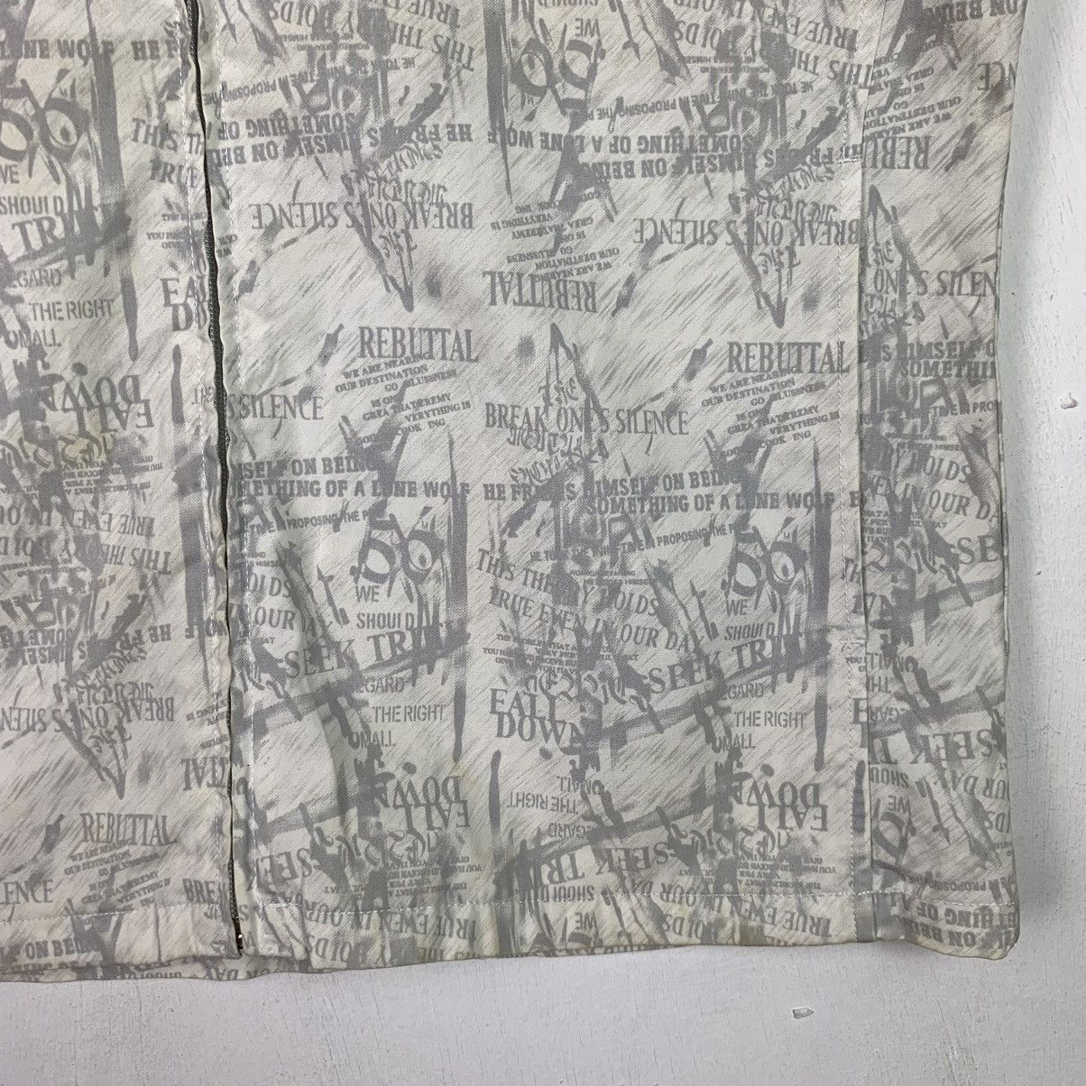 Designer × Vintage Vintage Moderm Printed Full Zip Shirt Size US L / EU 52-54 / 3 - 5 Thumbnail