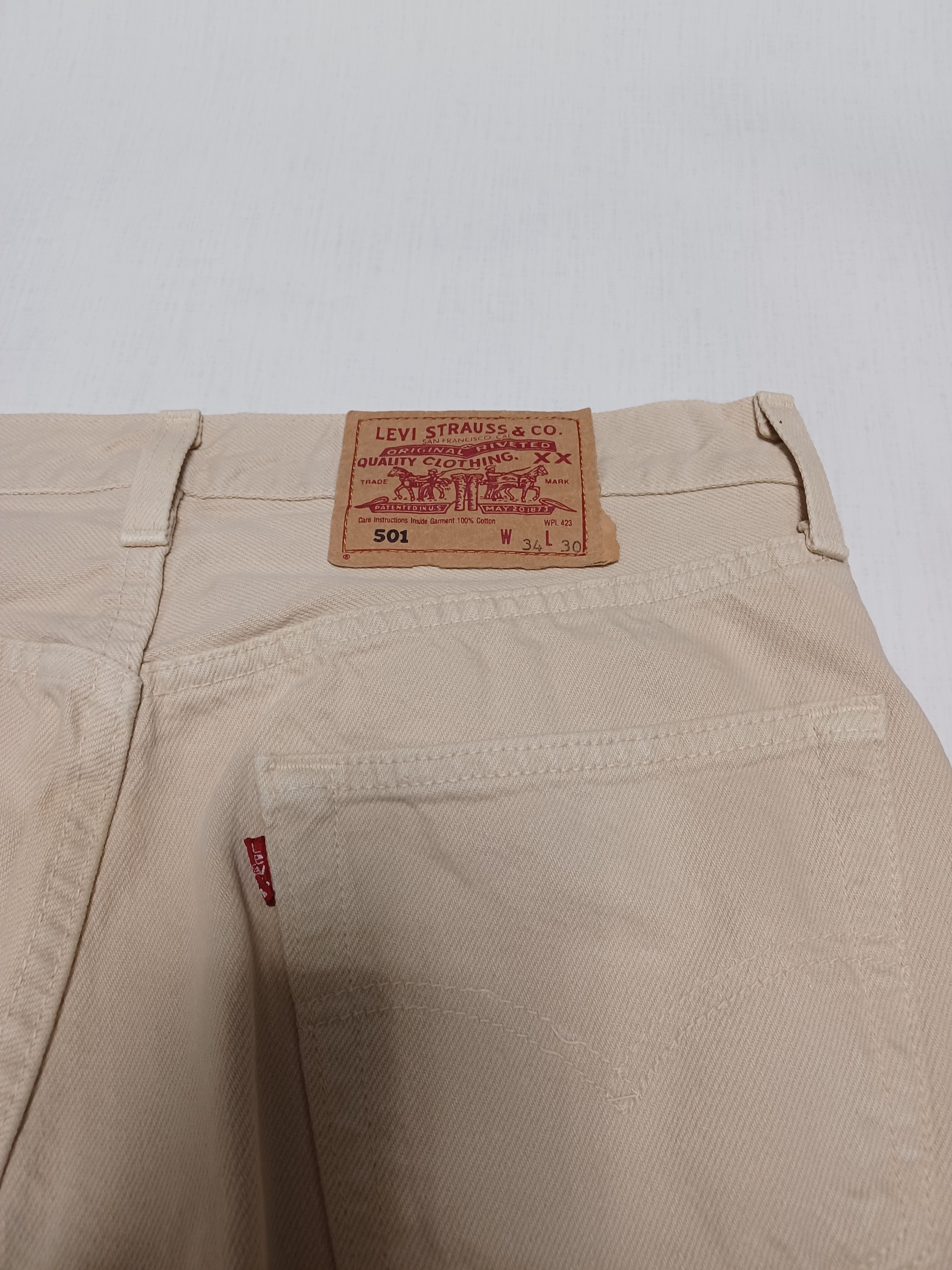 Levi's Vintage Clothing Made in USA button vintage 1995 levis 501 denim w34 L30 Size US 34 / EU 50 - 5 Thumbnail