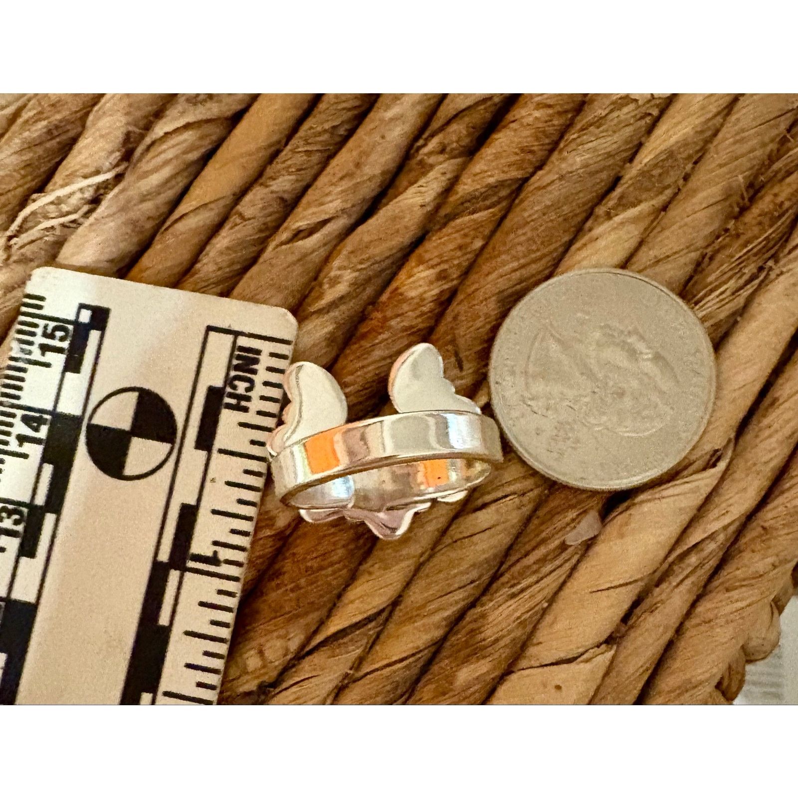 & Other Stories Cotton Candy Naja Sterling Silver Handmade Ring Adjustable Size ONE SIZE - 10 Thumbnail