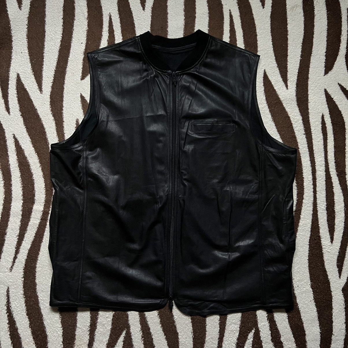 Chrome Hearts CHROME HEARTS PAPA VEST LEATHER | Grailed