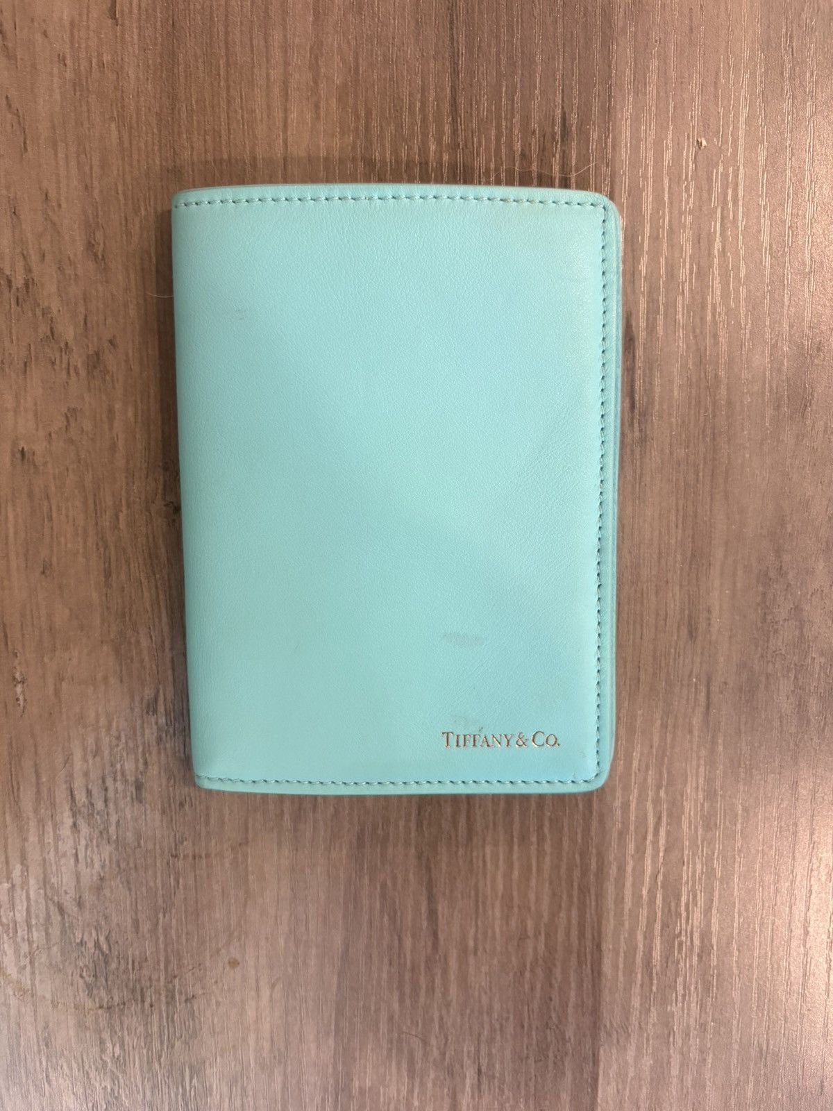 Tiffany & Co. Tiffany & Co. Leather Passport Cover - Tiffany Blue Size ONE SIZE - 1 Thumbnail