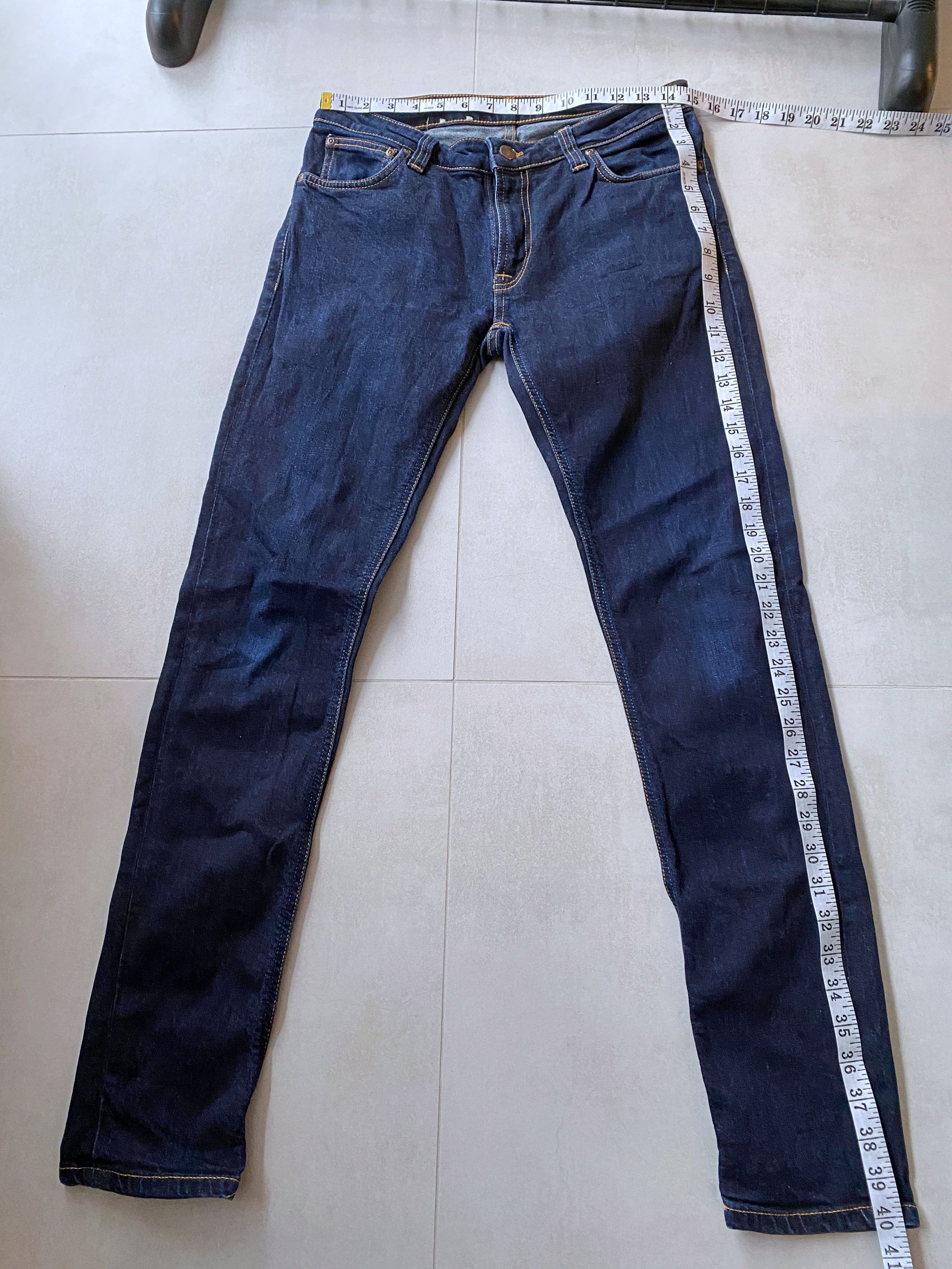 Denime × Nudie Jeans Nudie Jeans skinny Lin dry deep orange denim jeans s W32 L32 Size US 32 / EU 48 - 4 Thumbnail