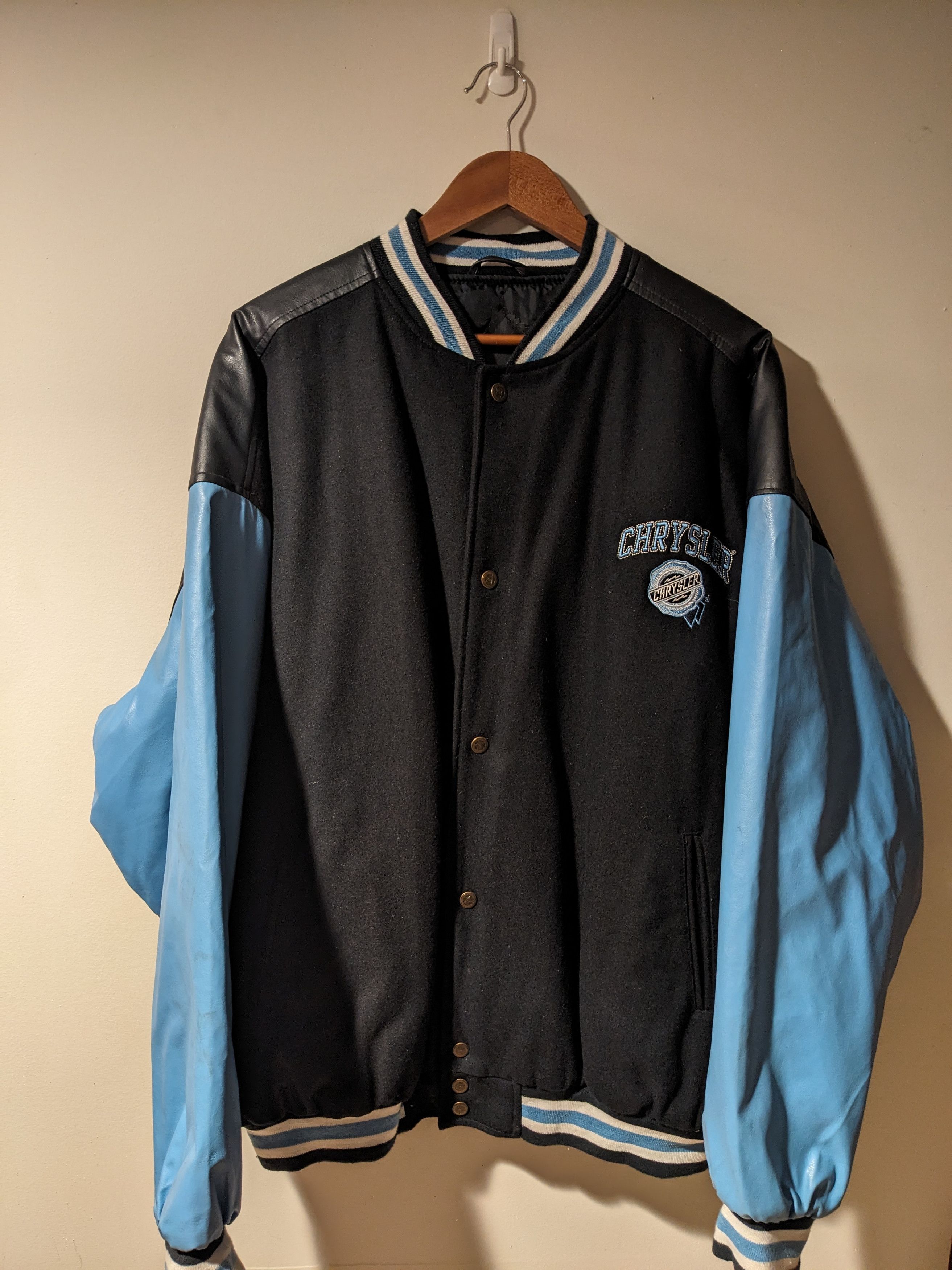 Chrysler × Vintage Vintage Chrysler Motors XX-Large Black Blue Varsity Jacket Size US XXL / EU 58 / 5 - 9 Thumbnail
