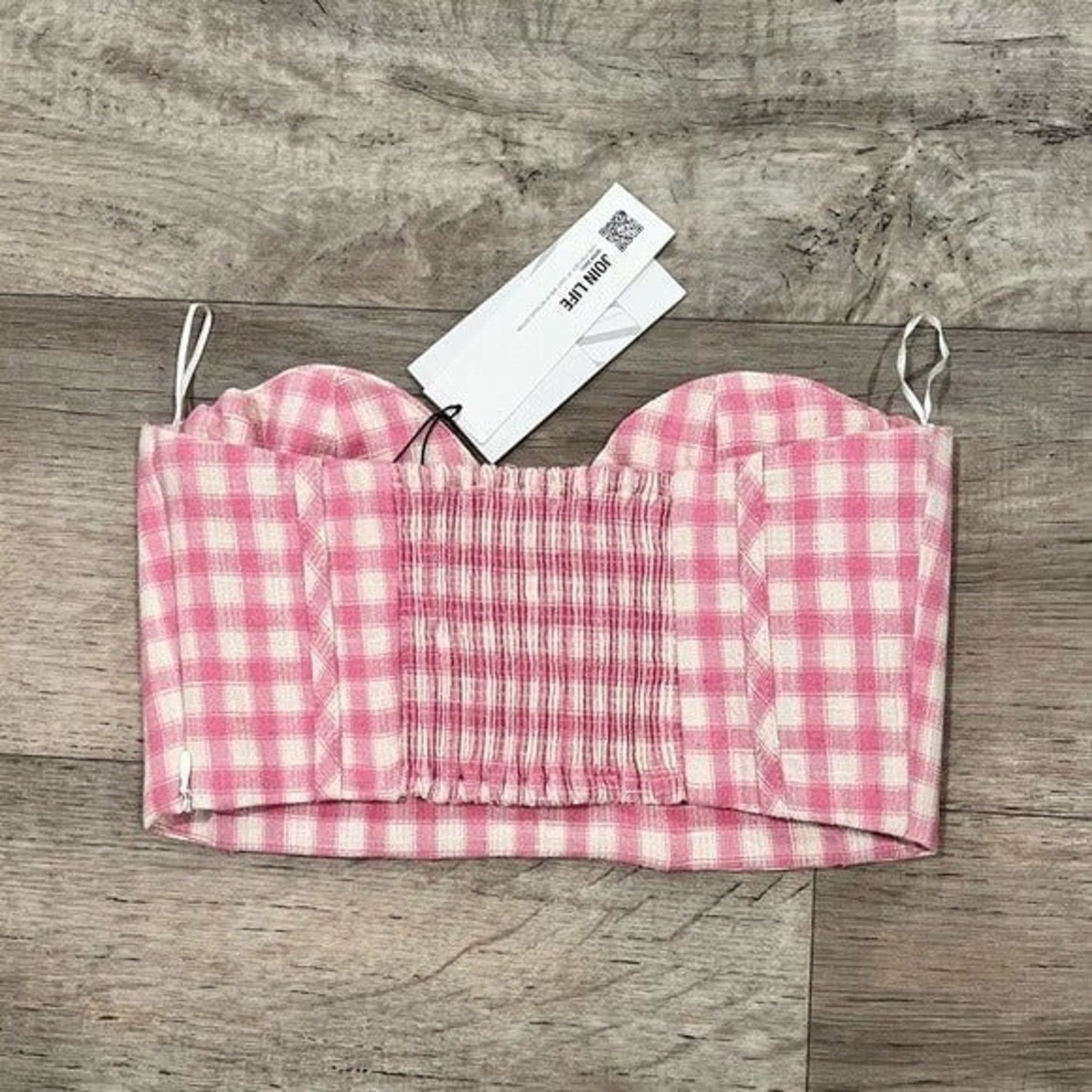 Zara ZARA Strapless Crop Top NWT Size M / US 6-8 / IT 42-44 - 24 Thumbnail