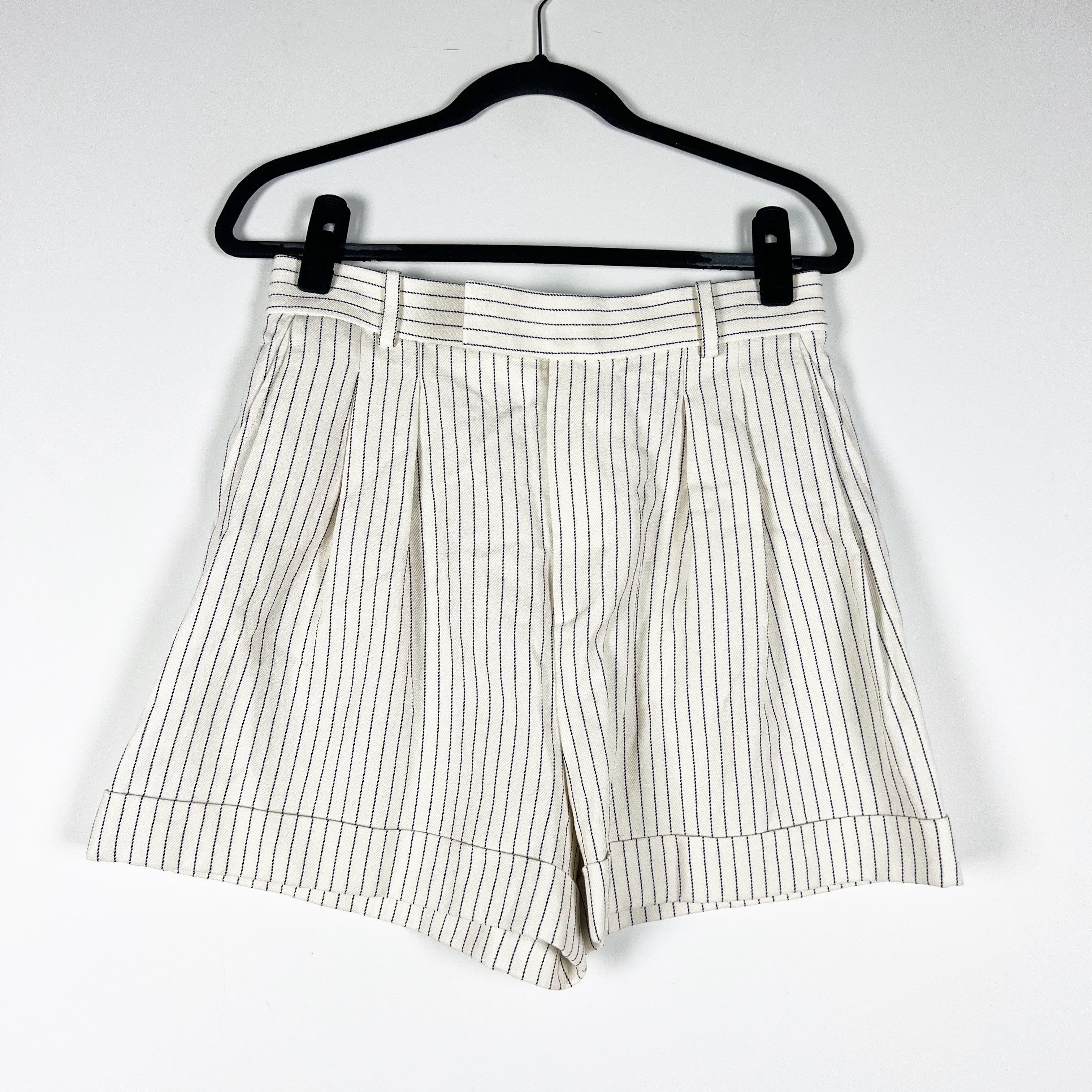 Frame NEW Frame Pleated Wide Cuff High Waisted Twill Size 28" / US 6 / IT 42 - 1 Thumbnail