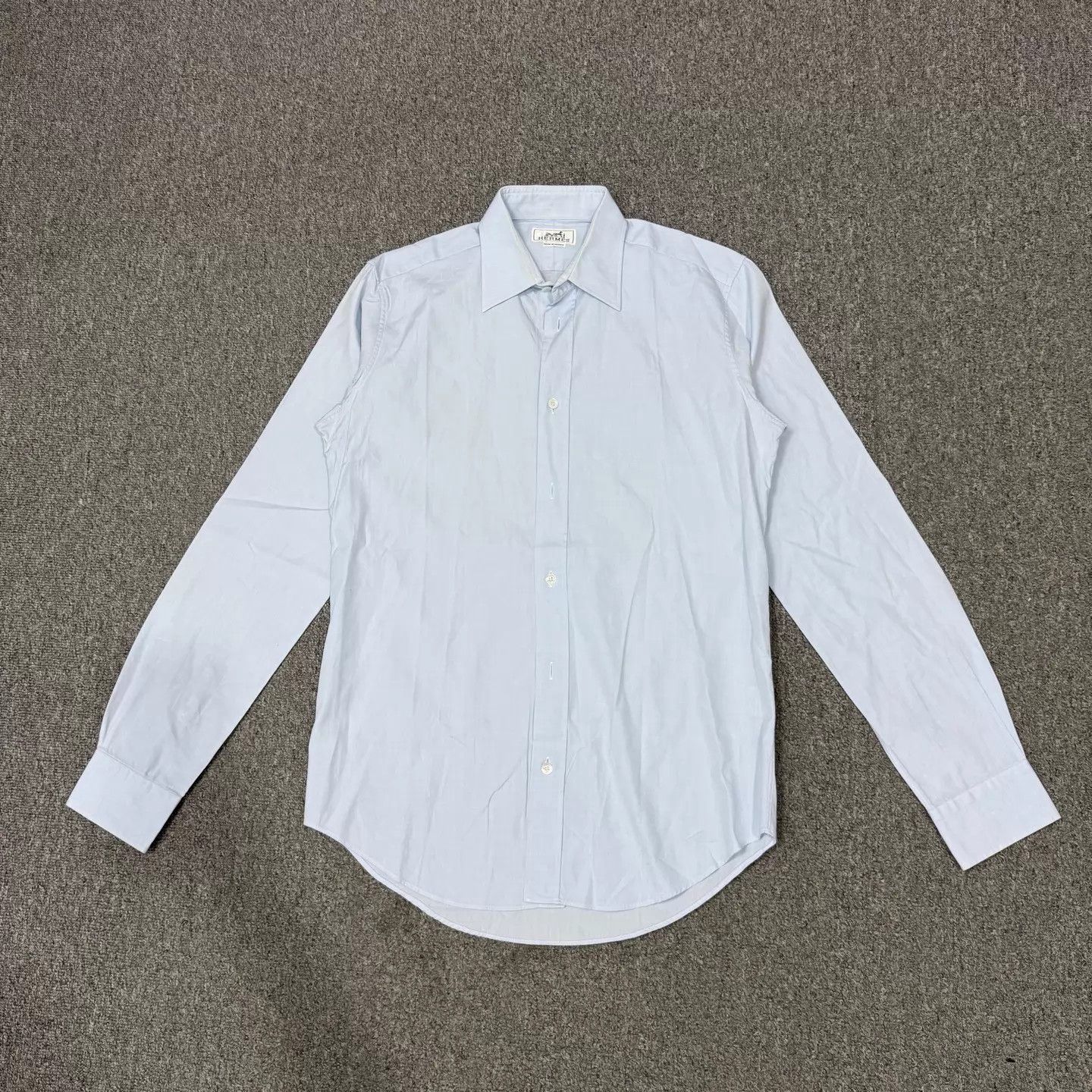 Hermes Hermes Blue Long Sleeve Shirt 37 99 New Size US XS / EU 42 / 0 - 1 Thumbnail