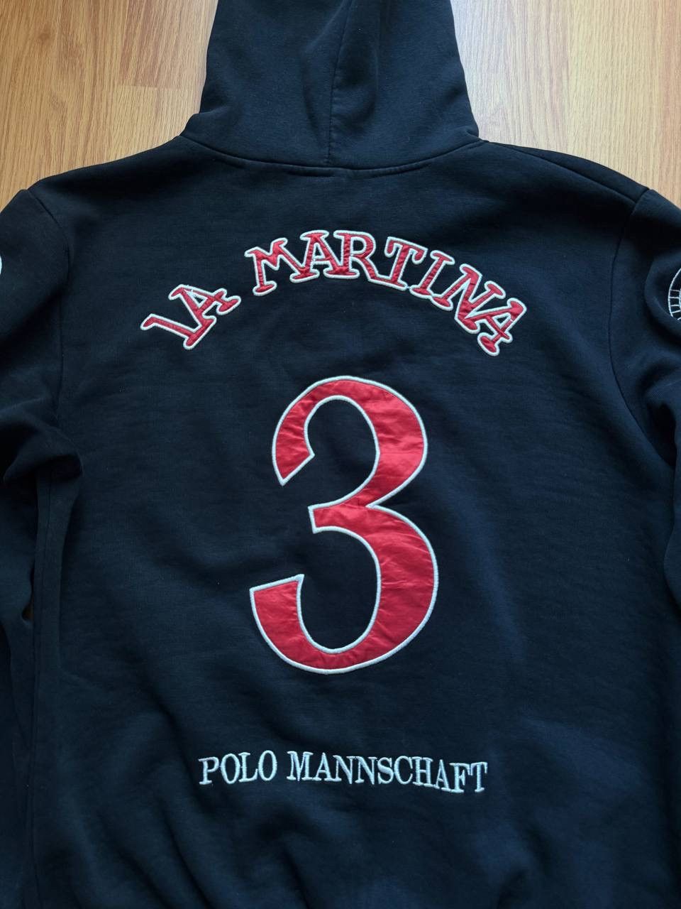 La Martina Vintage Porshe La Martina Black Zip Hoodie Sweatshirt Size US XL / EU 56 / 4 - 17 Thumbnail