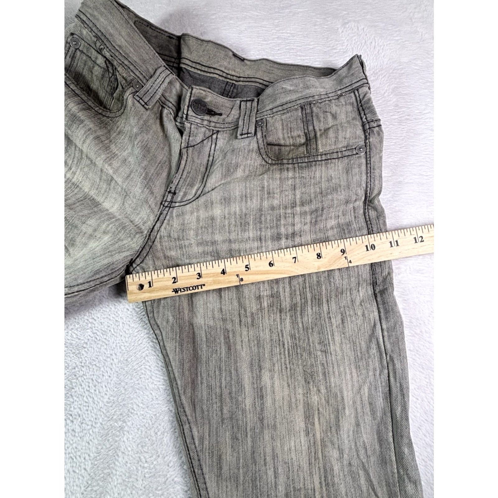 Levi's Levi's 511 Jeans Slim Skinny 29x32 Men Gray Distressed Charcoal Size US 29 - 6 Thumbnail