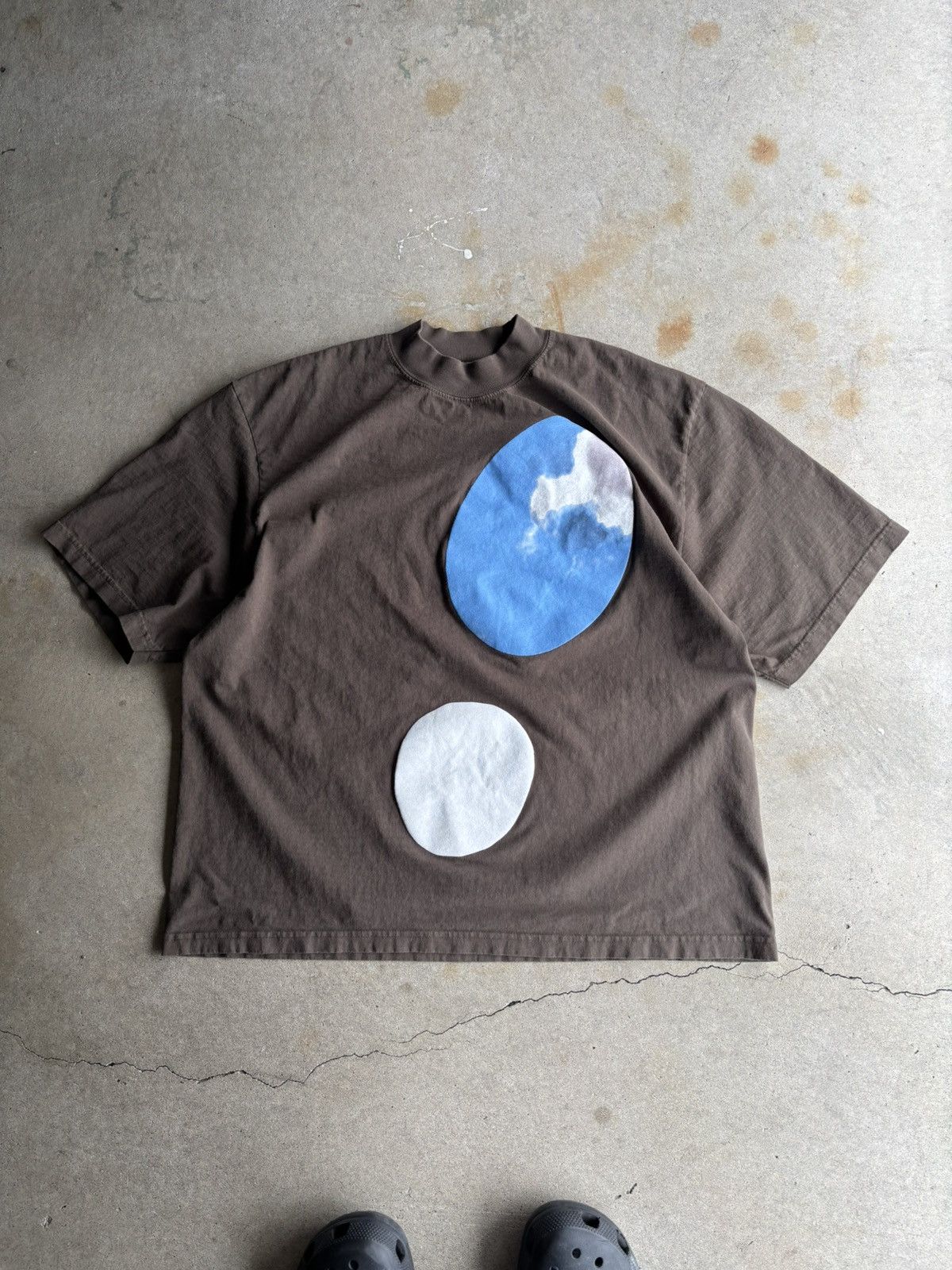 Cactus Plant Flea Market × Kanye West CPFM Kanye West Jesus Is King Brown Heavyweight Boxy Tee Size US XL / EU 56 / 4 - 2 Thumbnail