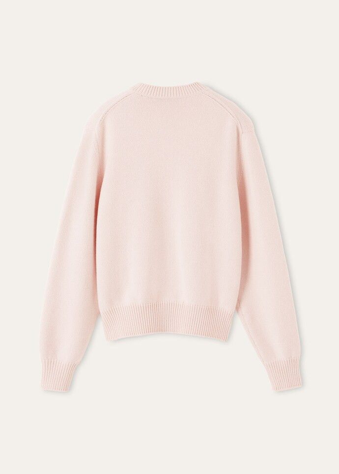 Loro Piana os11x0326 FAQ9314 Classic Crewneck Sweater in Pale Baby Rose Size S / US 4 / IT 40 - 2 Thumbnail