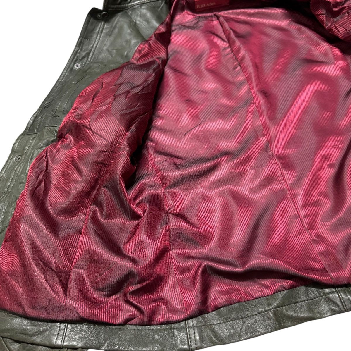 Le Grande Bleu (L.G.B.) Reilabo x Nicole Club Military Leather Jacket Size US M / EU 48-50 / 2 - 13 Thumbnail
