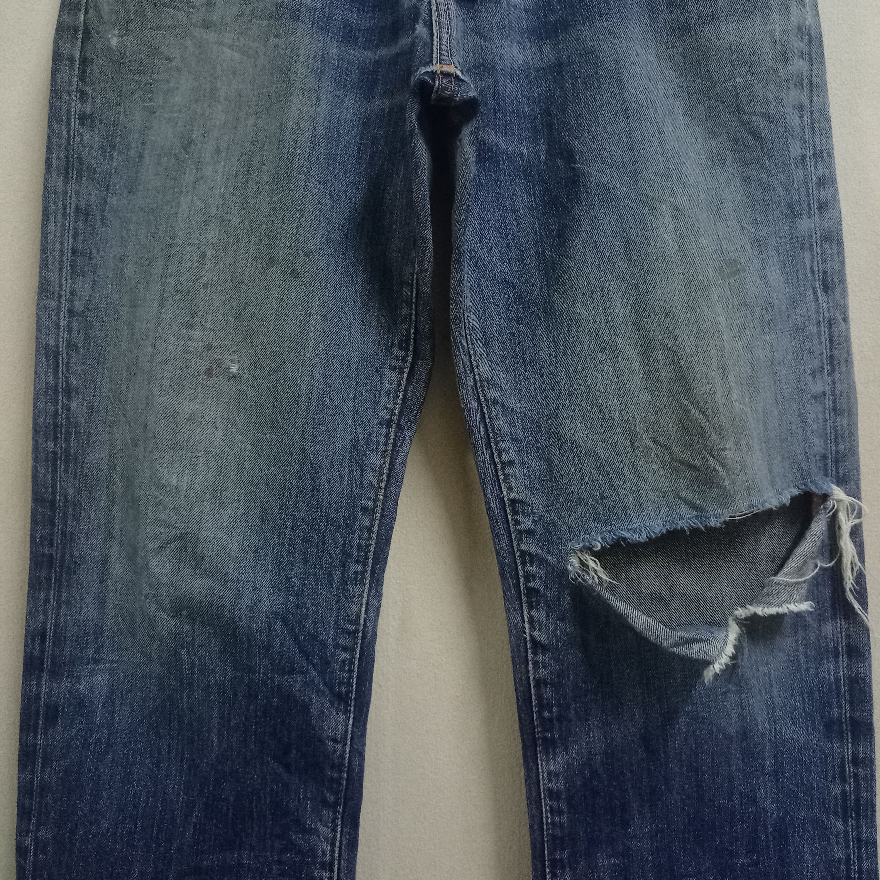 Abercrombie & Fitch Vintage Abercrombie Blue Wash Straight Leg Jeans 32x32 Size US 32 / EU 48 - 5 Thumbnail