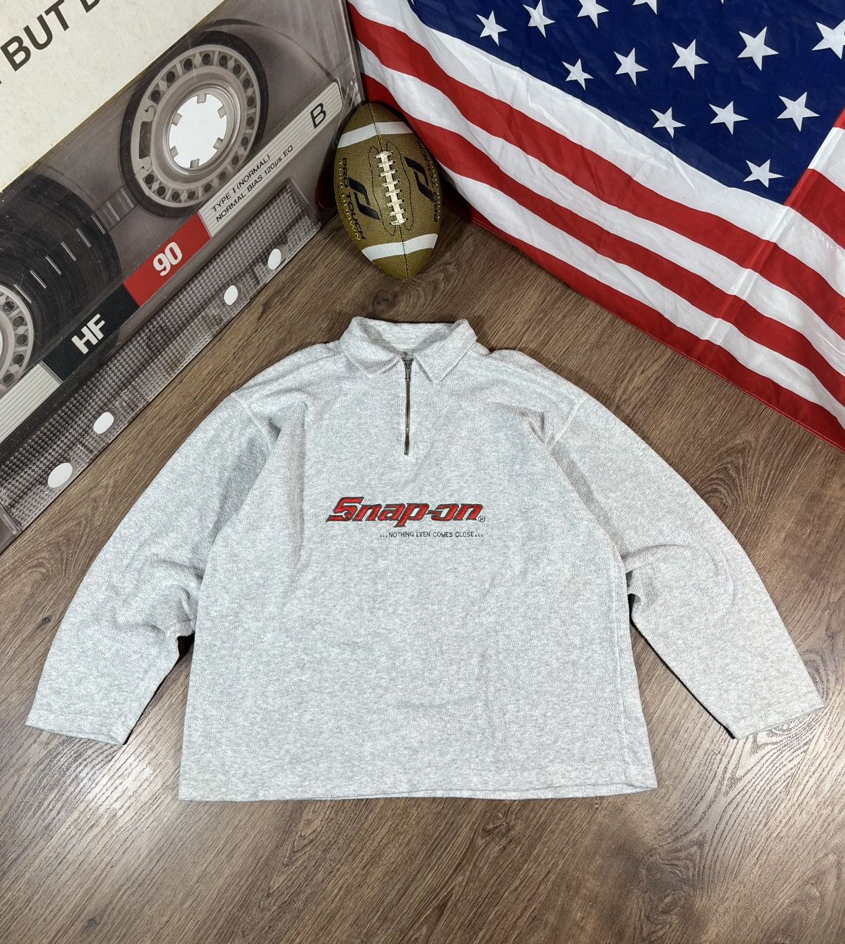 Other Vintage Very Rare Racing Fleece Snap-On Size US L / EU 52-54 / 3 - 1 Thumbnail