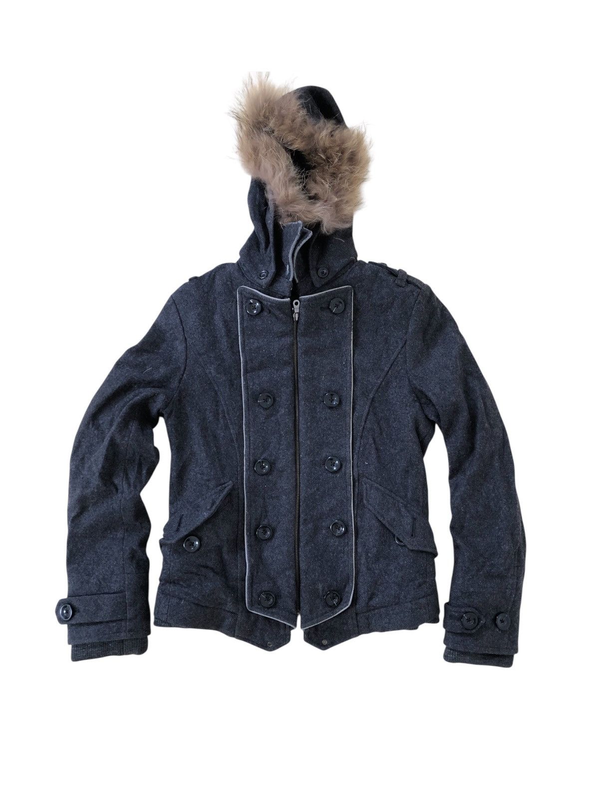 Japanese Brand × PPFM PPFM Japan Wool Jacket Hooded Zipper Punk Style Size US S / EU 44-46 / 1 - 1 Thumbnail
