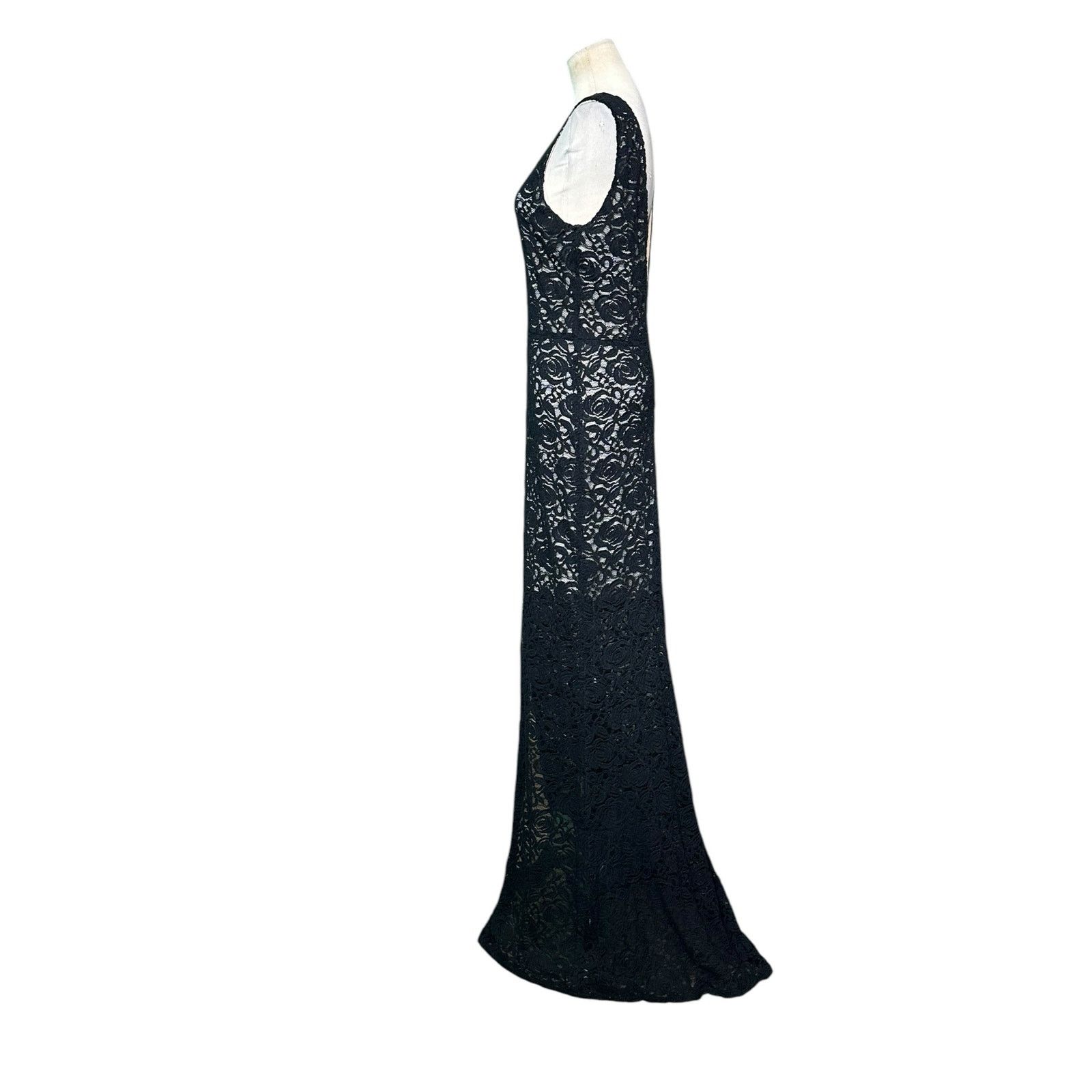 Alice + Olivia Alice + Olivia Mia Black Lace Maxi Dress size 10 Size L / US 10 / IT 46 - 11 Thumbnail