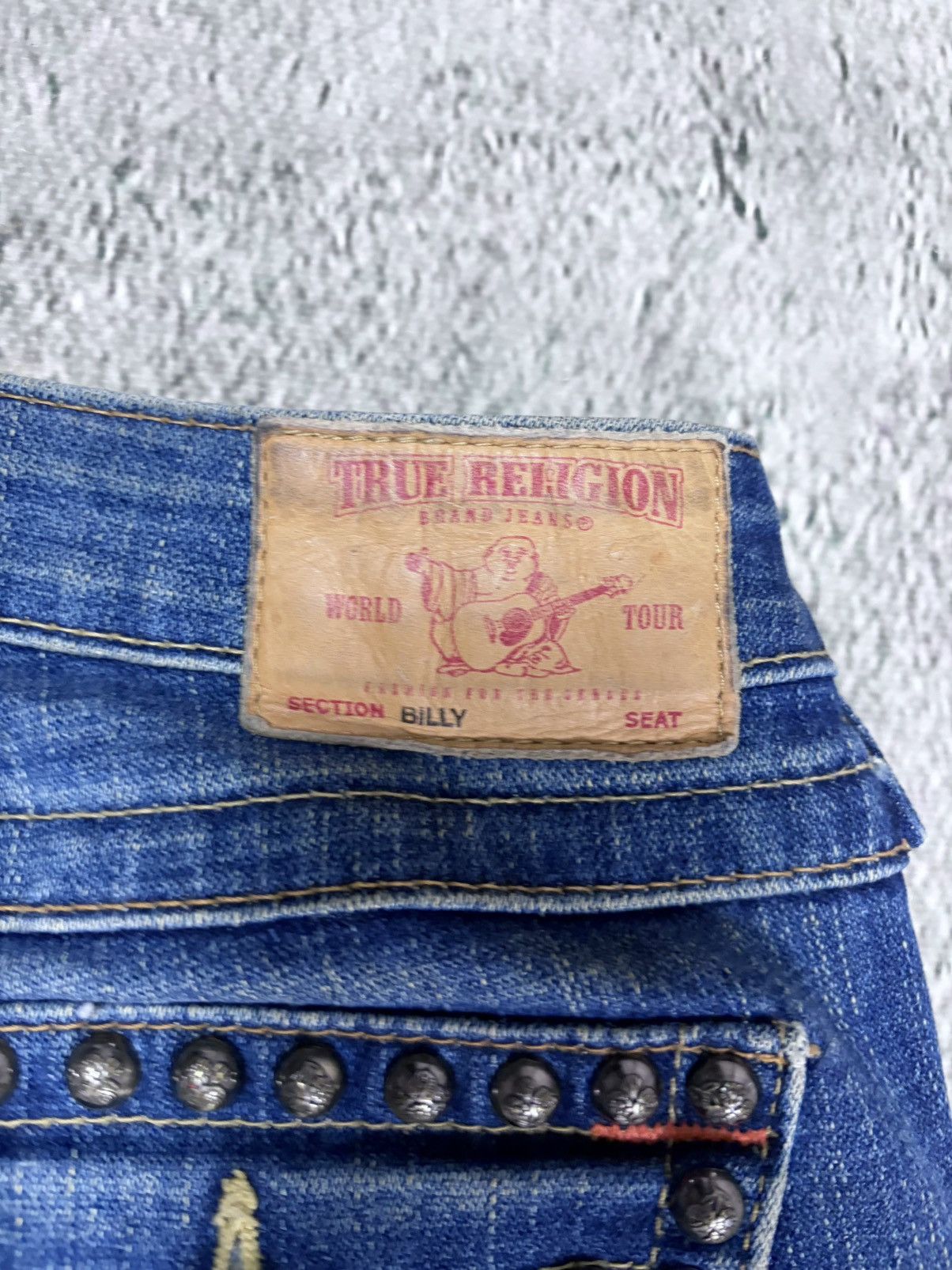 True Religion True Religion jeans studded blue flared Billy Size 24" / US 00 / IT 34 - 4 Thumbnail