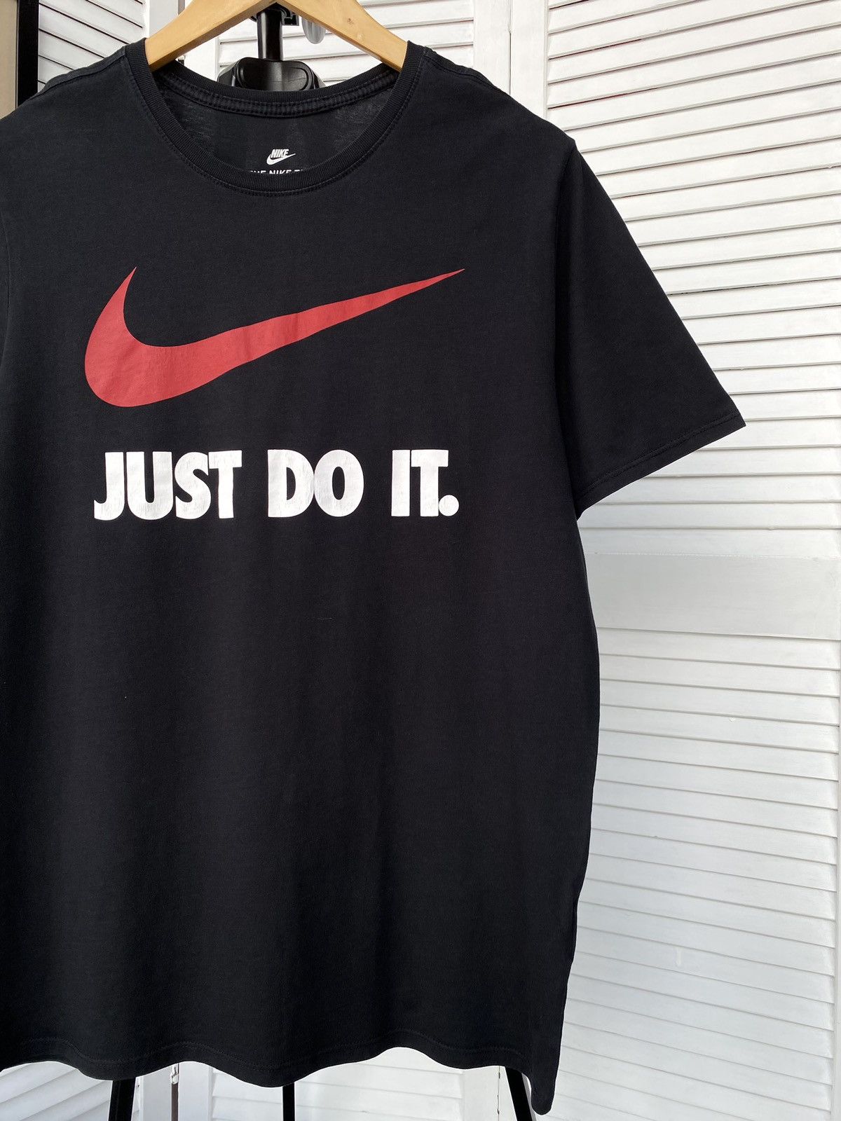 Nike × Vintage Nike NSW Just Do It Swoosh Logo Tee Shirt Retro Size US L / EU 52-54 / 3 - 7 Thumbnail