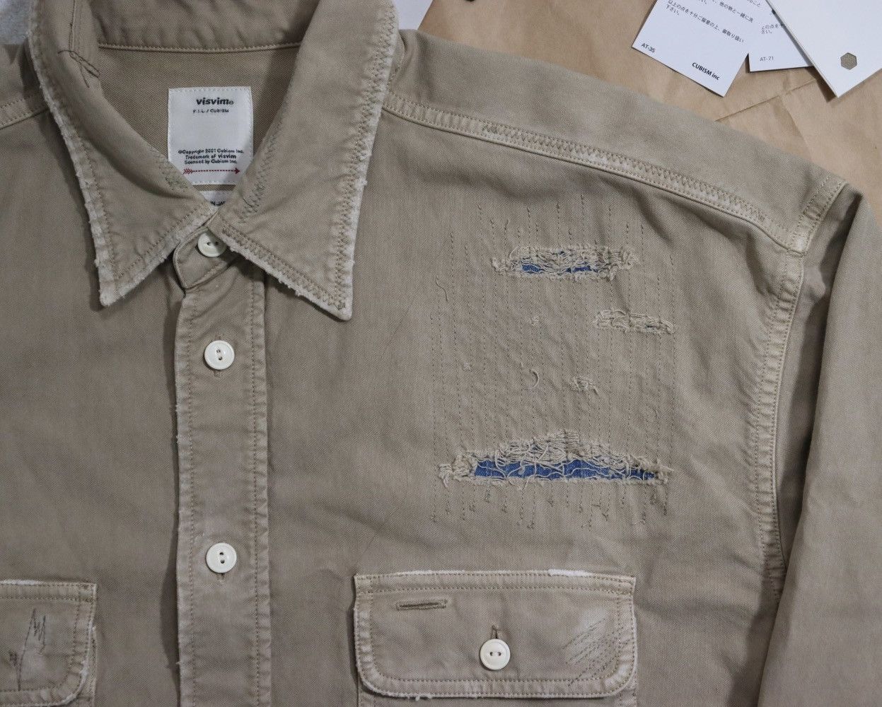 Visvim Visvim 20aw Grand River Crash Shirt Size US S / EU 44-46 / 1 - 5 Thumbnail