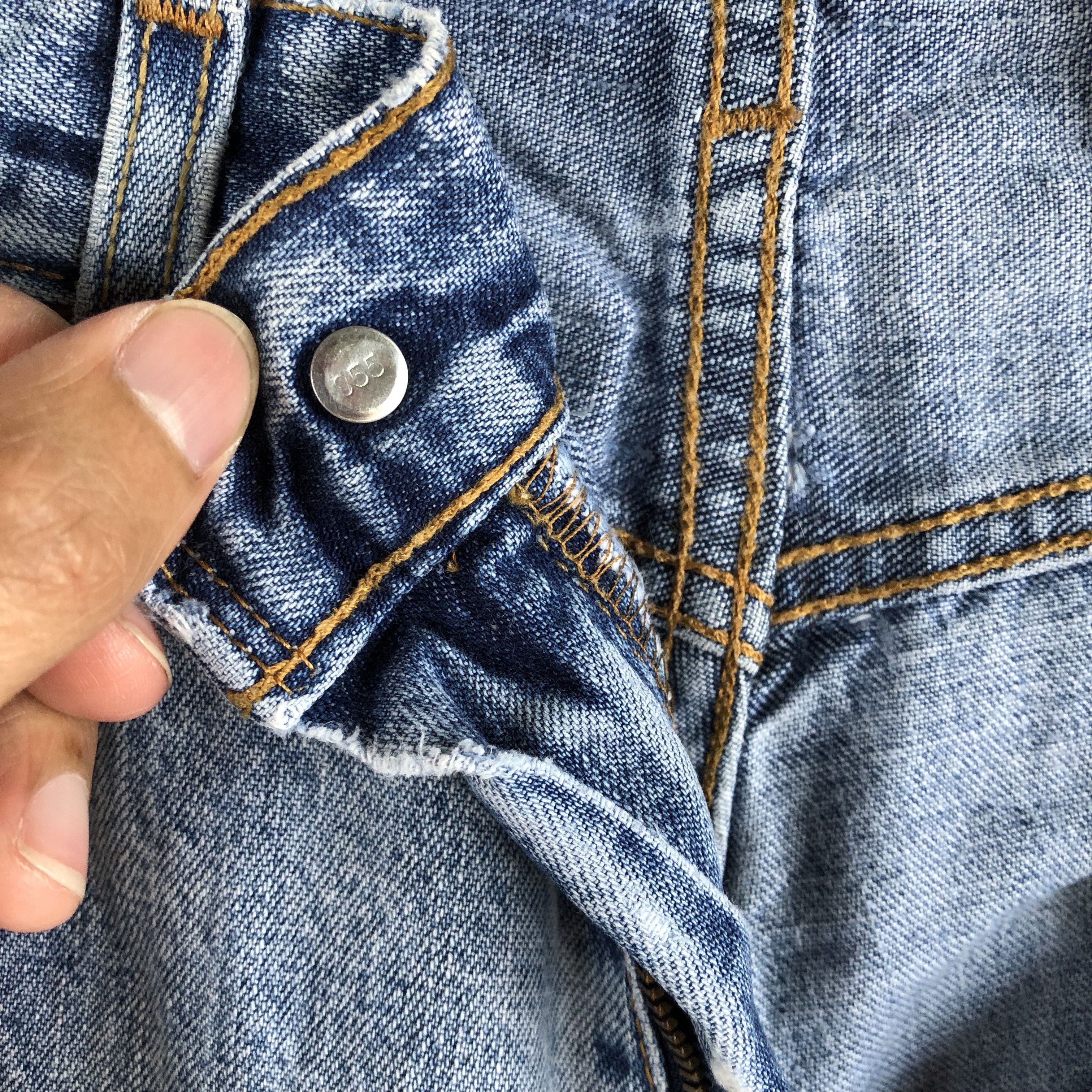 Levi's Vintage Baggy Levis Sun Faded Jeans Levi's Distressed Denim Size US 30 / EU 46 - 7 Thumbnail