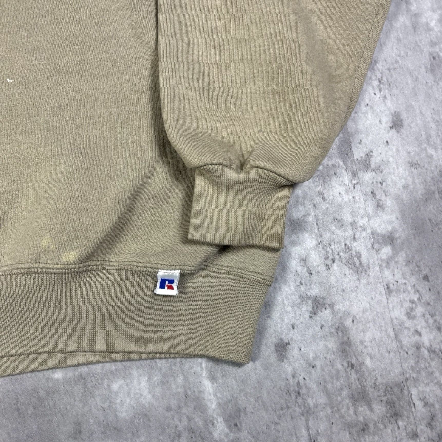 Russell Athletic VINTAGE Russell Athletic Sweatshirt Pullover Mens XL Brown 90s USA Classic Logo Heavyweight Cotton Fleece Size US XL / EU 56 / 4 - 3 Thumbnail