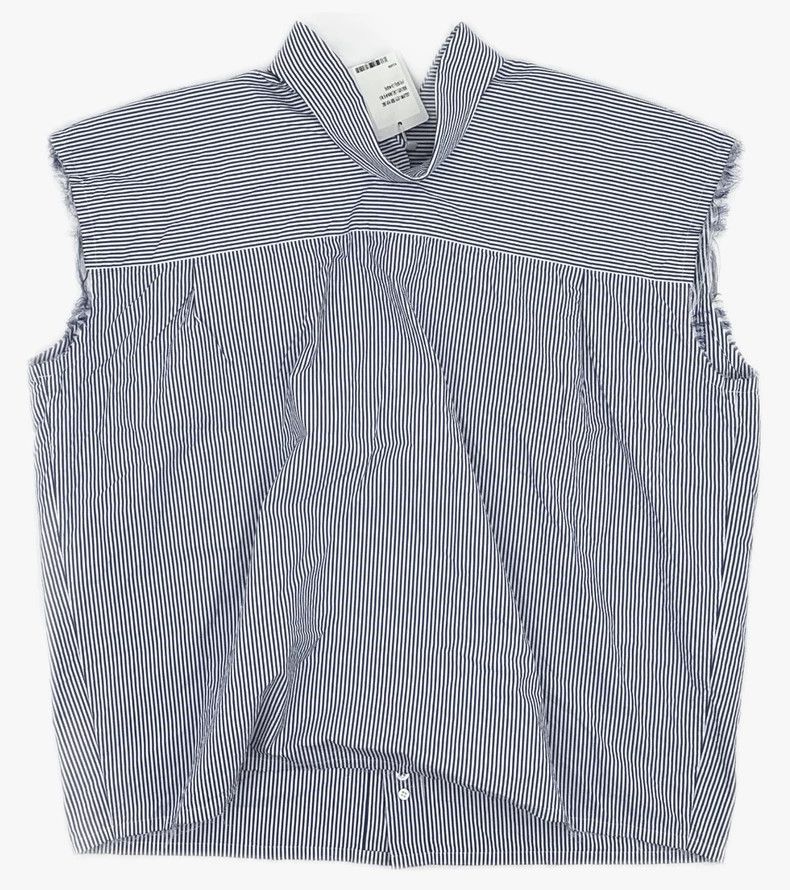 Balenciaga Balenciaga size 34 Sleeveless striped shirt, blue and whit Size XS / US 0-2 / IT 36-38 - 2 Thumbnail