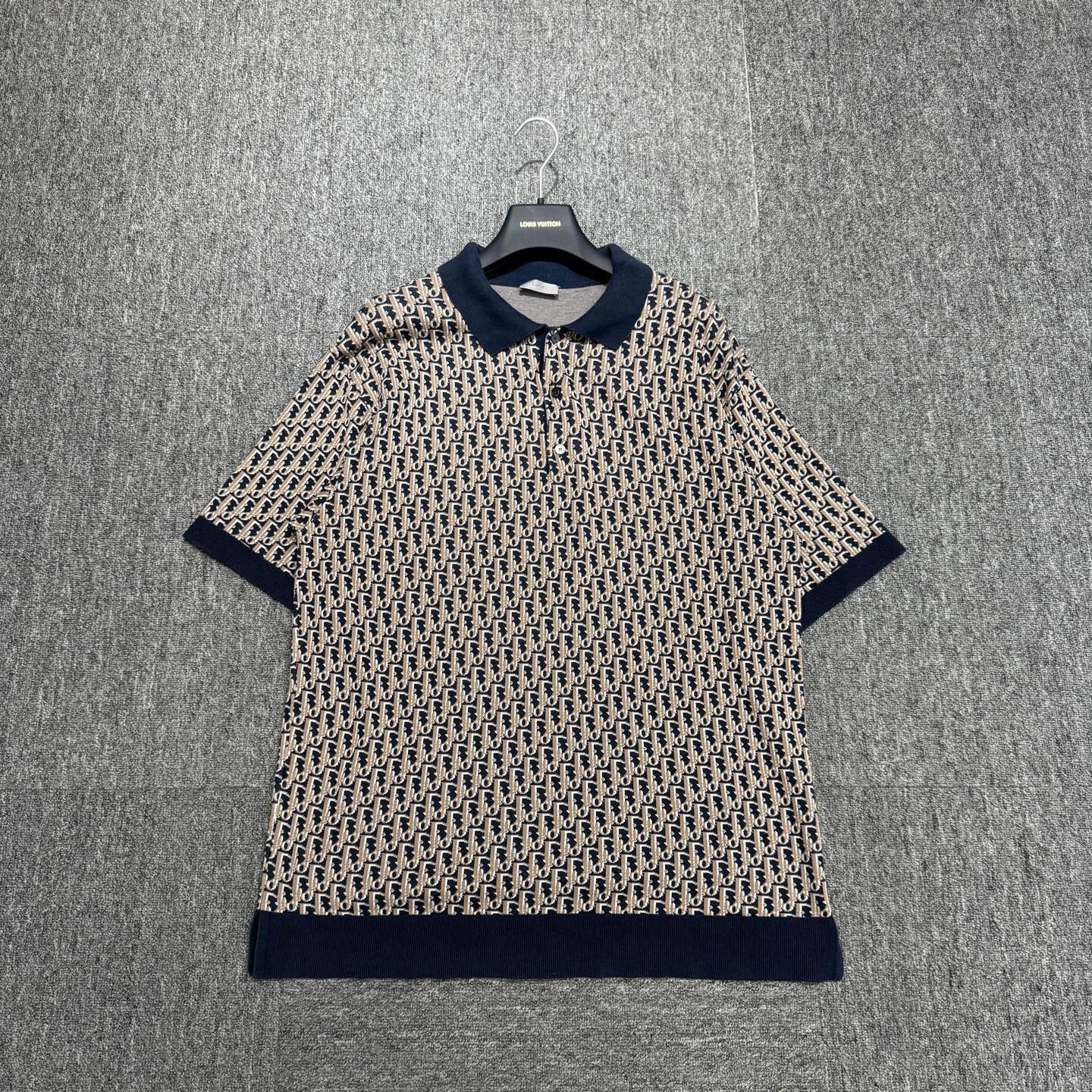 Dior Multi-Color Patterned Short Sleeve Polo Size US M / EU 48-50 / 2 - 1 Thumbnail
