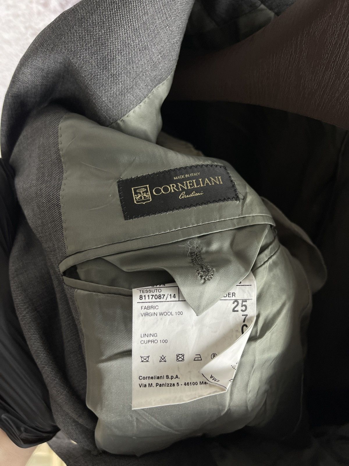 Corneliani Corneliani virgin wool grey 2 button blazer coat Size 42R - 11 Thumbnail