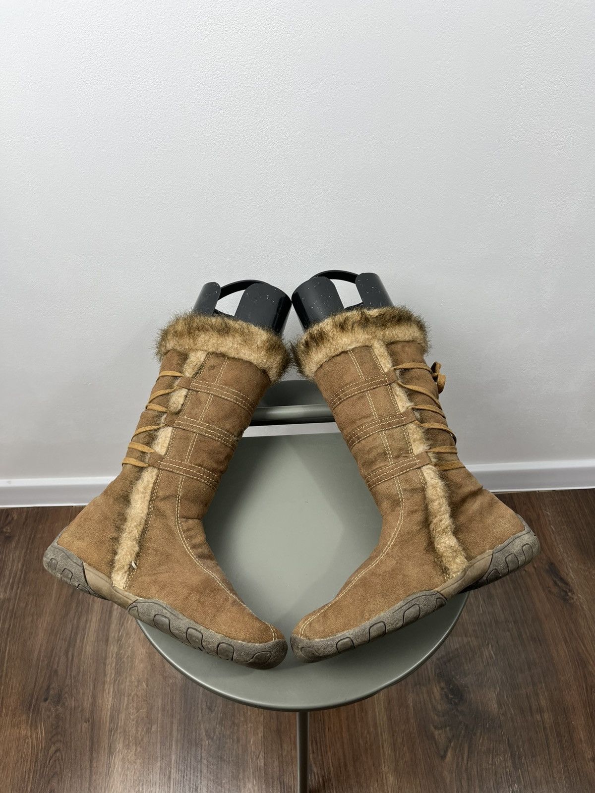 Other Brown Suede Faux Fur Winter Boots Size 39 Size US 8.5 / IT 38.5 - 1 Thumbnail