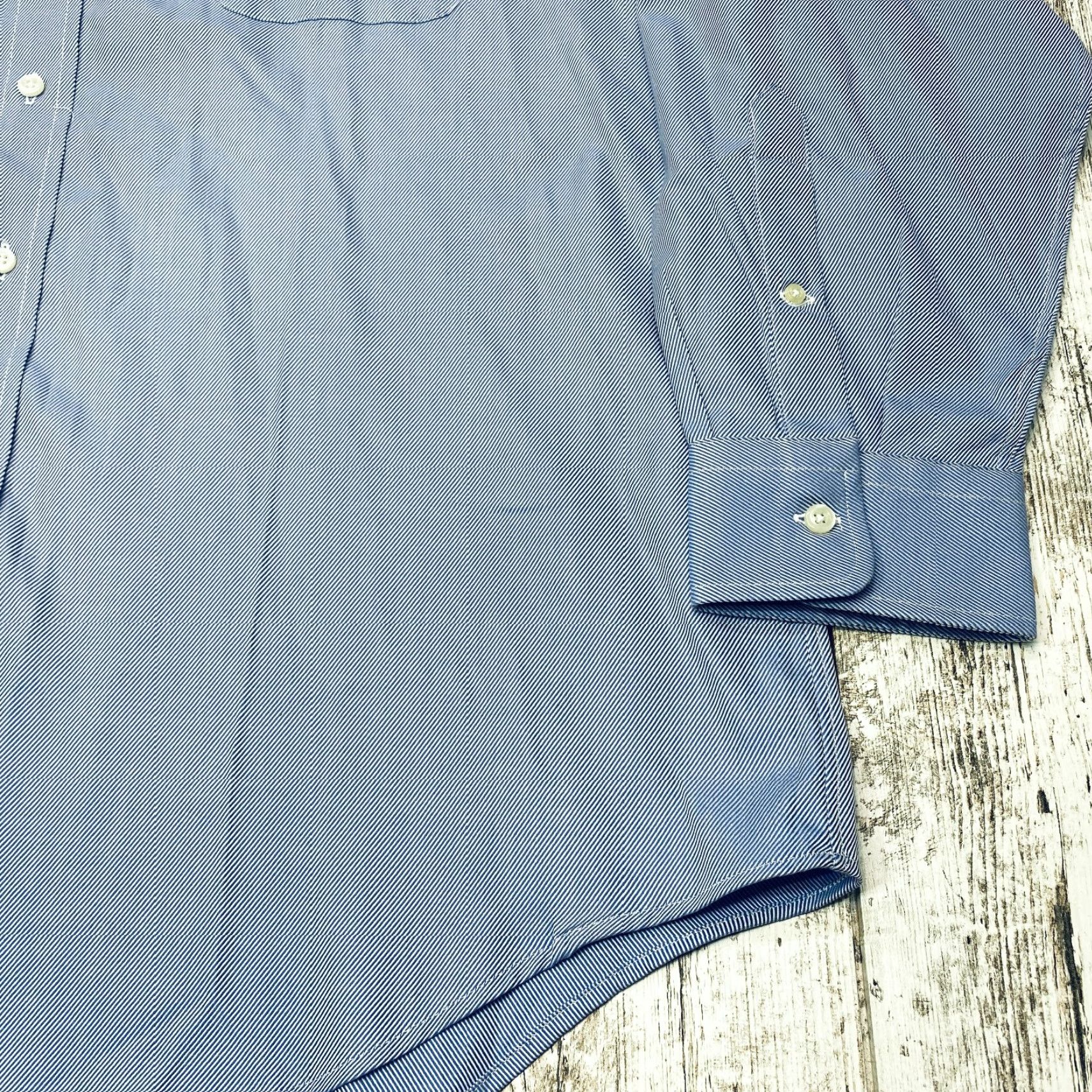 Lands' End Lands End Oxford Shirt Mens 17-33 Blue Long Sleeve Regular Fit Button Up Size US XL / EU 56 / 4 - 4 Thumbnail