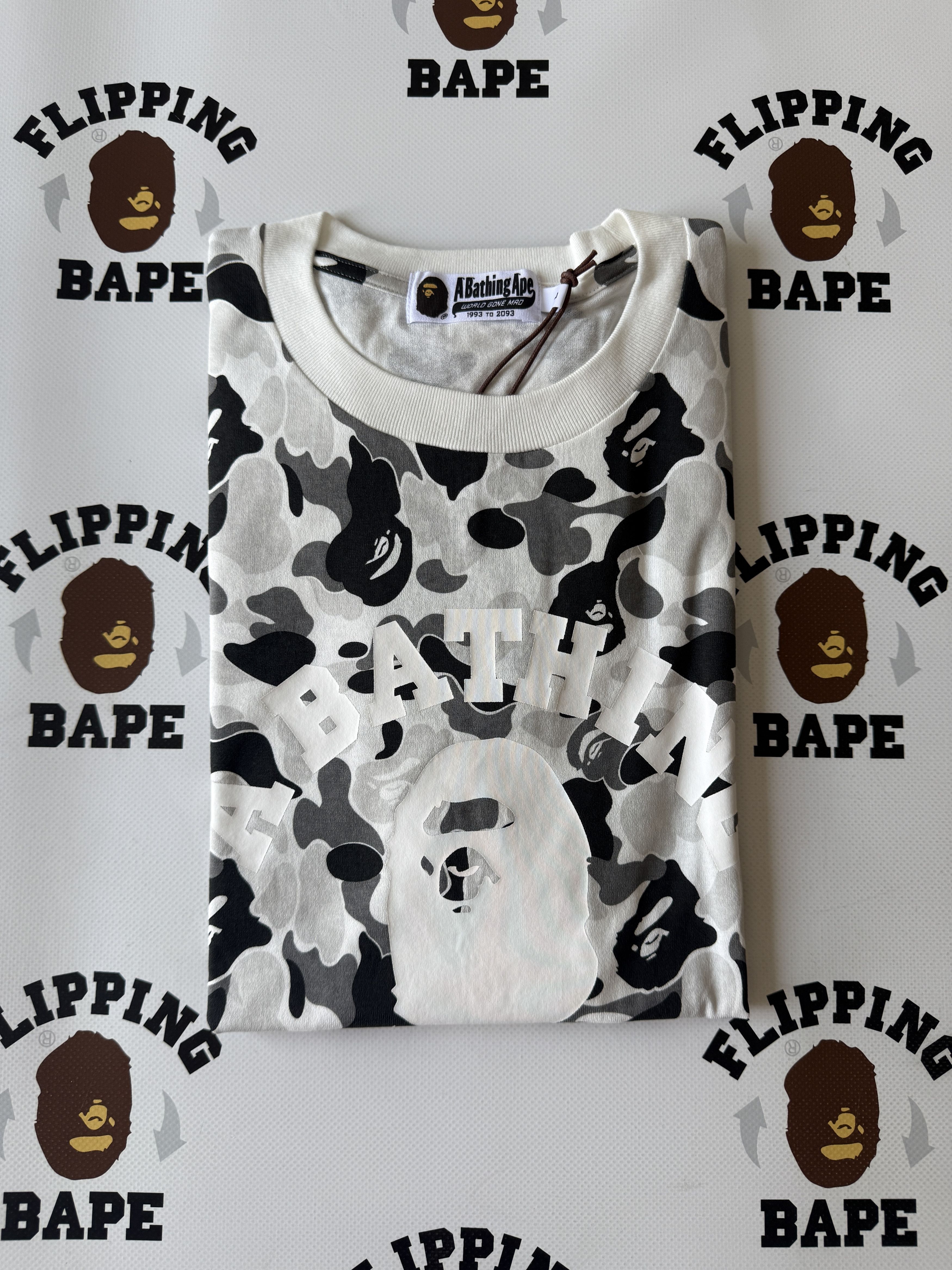 Bape ABC CAMO COLLEGE TEE Size US L / EU 52-54 / 3 - 9 Thumbnail