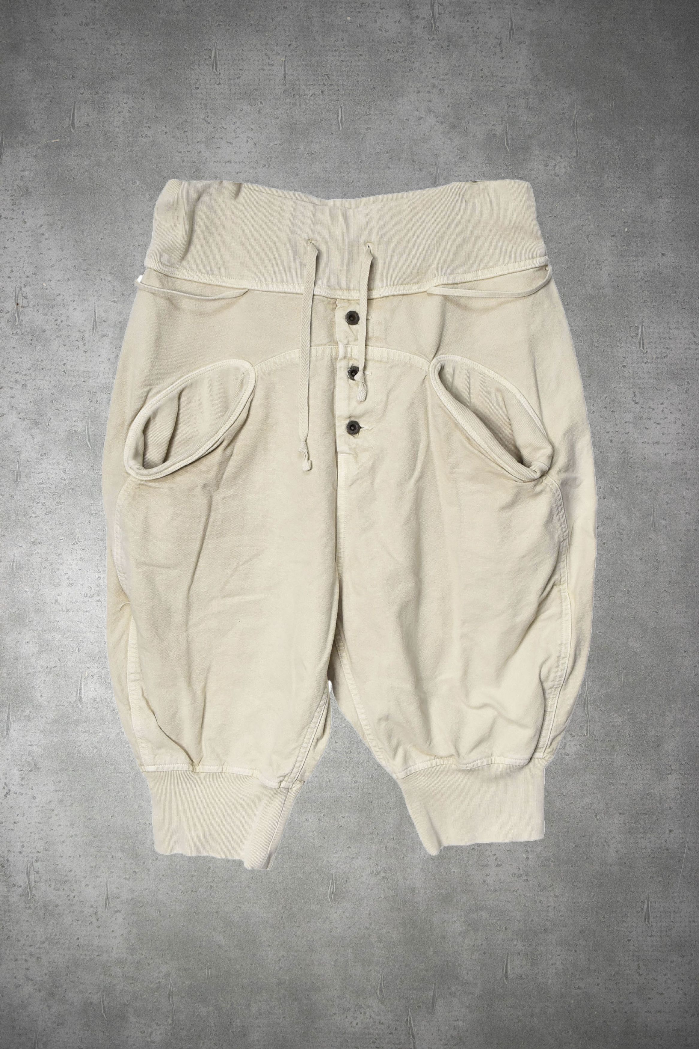 image of Kapital/easy Sweat Work Shorts/25856 - 649 72 in White, Men's (Size 28)