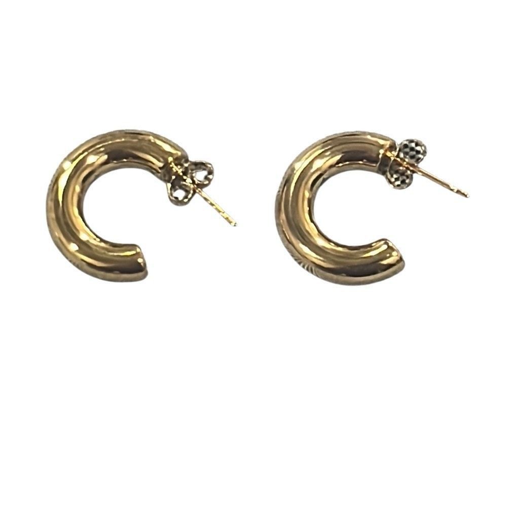 Other Chunky Gold Hoop Earrings for Women 14K Gold Plated Hypoalle Size ONE SIZE - 2 Thumbnail