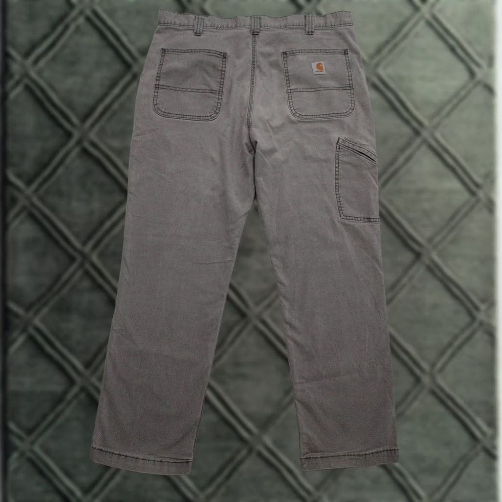 Carhartt Carhartt Pants Mens 38x28 Gray Canvas Carpenter Pants Regular 38 Gray Men Size 38x28 Carhartt Carpenter Pants Mens Slim Fit (adjust if needed) Size US 38 / EU 54 - 1 Thumbnail