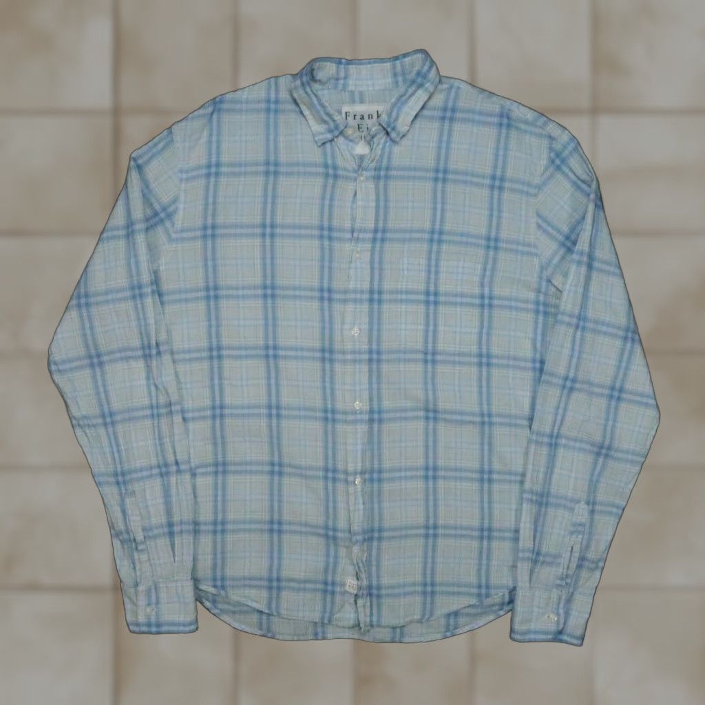 Frank & Eileen Frank & Eileen Blue Plaid Long Sleeve Button Up Shirt Mens Medium Size US M / EU 48-50 / 2 - 1 Thumbnail