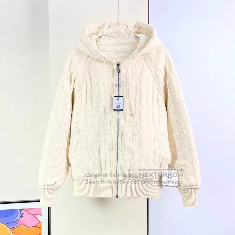 Hermes Hermes Beige Color Reversible Hooded Zip Jacket Size XS / US 0-2 / IT 36-38 - 2 Thumbnail
