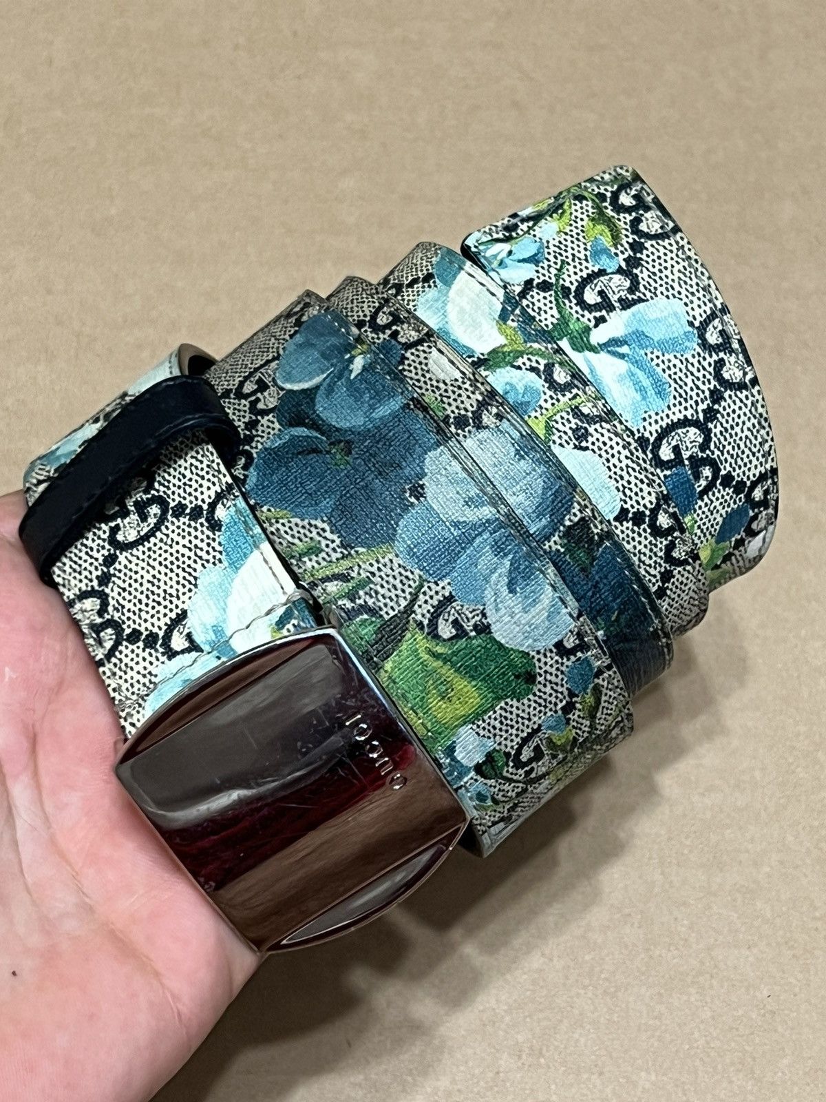 Gucci Bloom Belt Blue Grailed